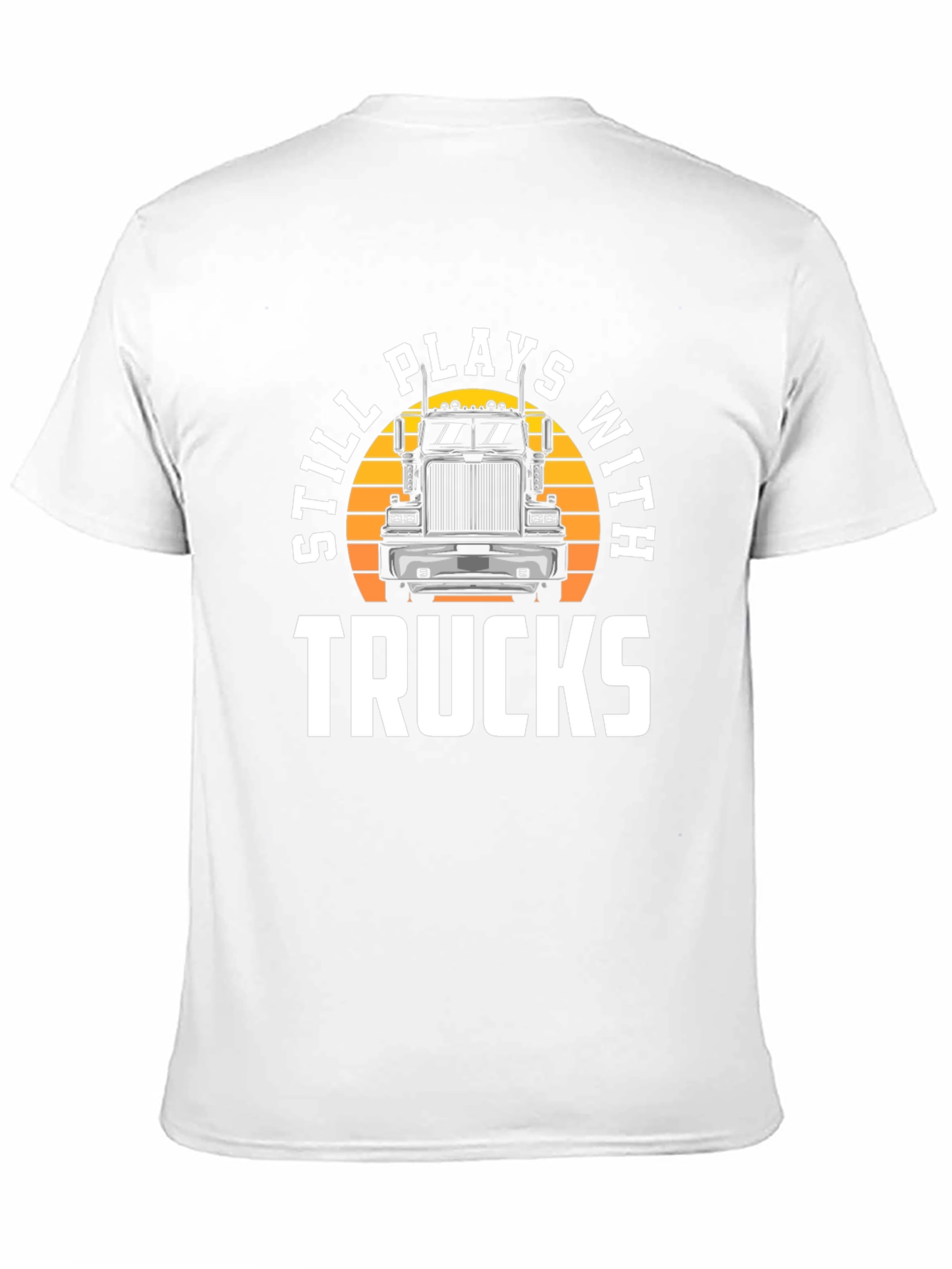 Black Still Plays With Trucks Graphic Tee view 11