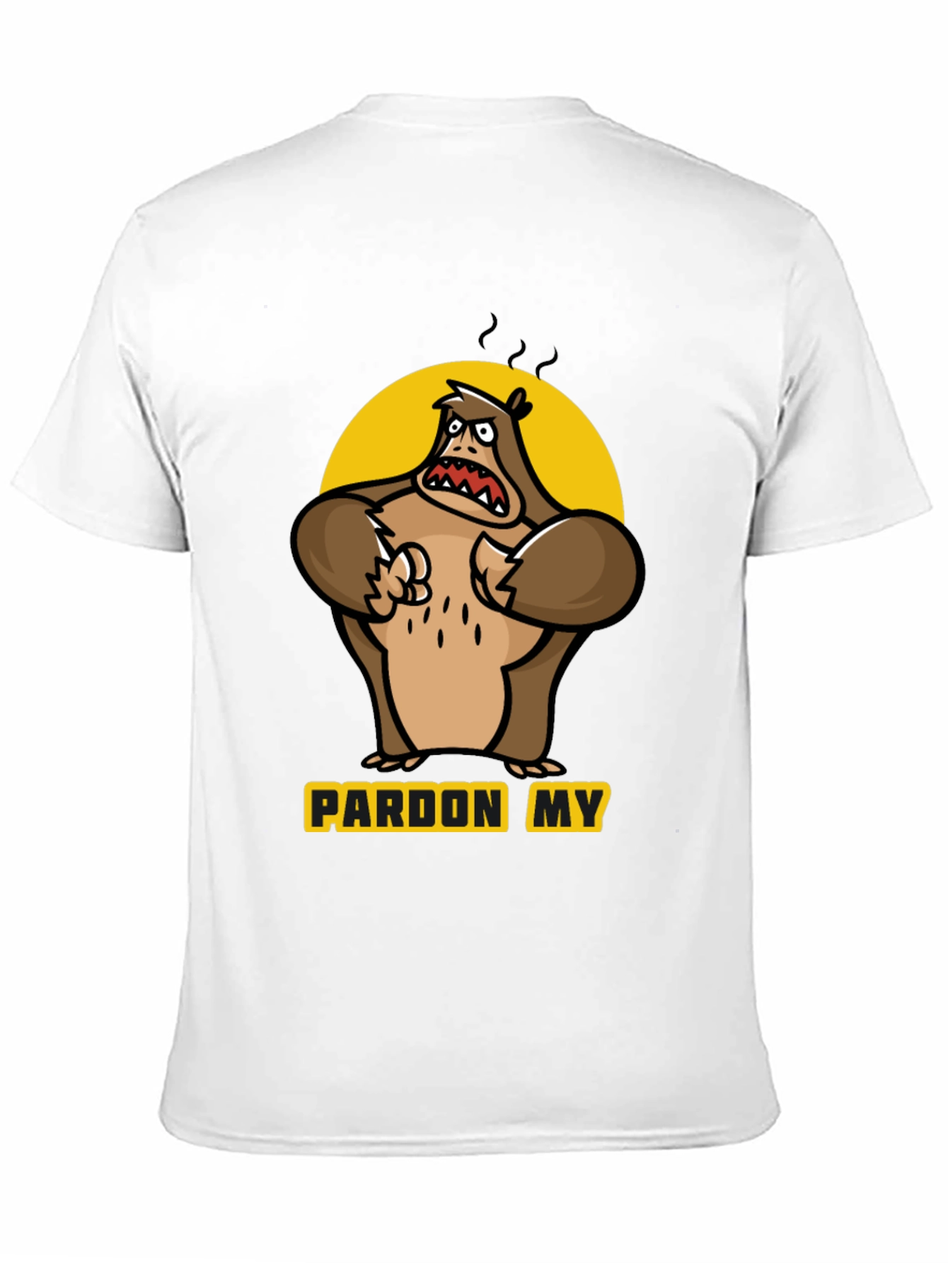 Black Pardon My Angry Yeti T-Shirt view 11