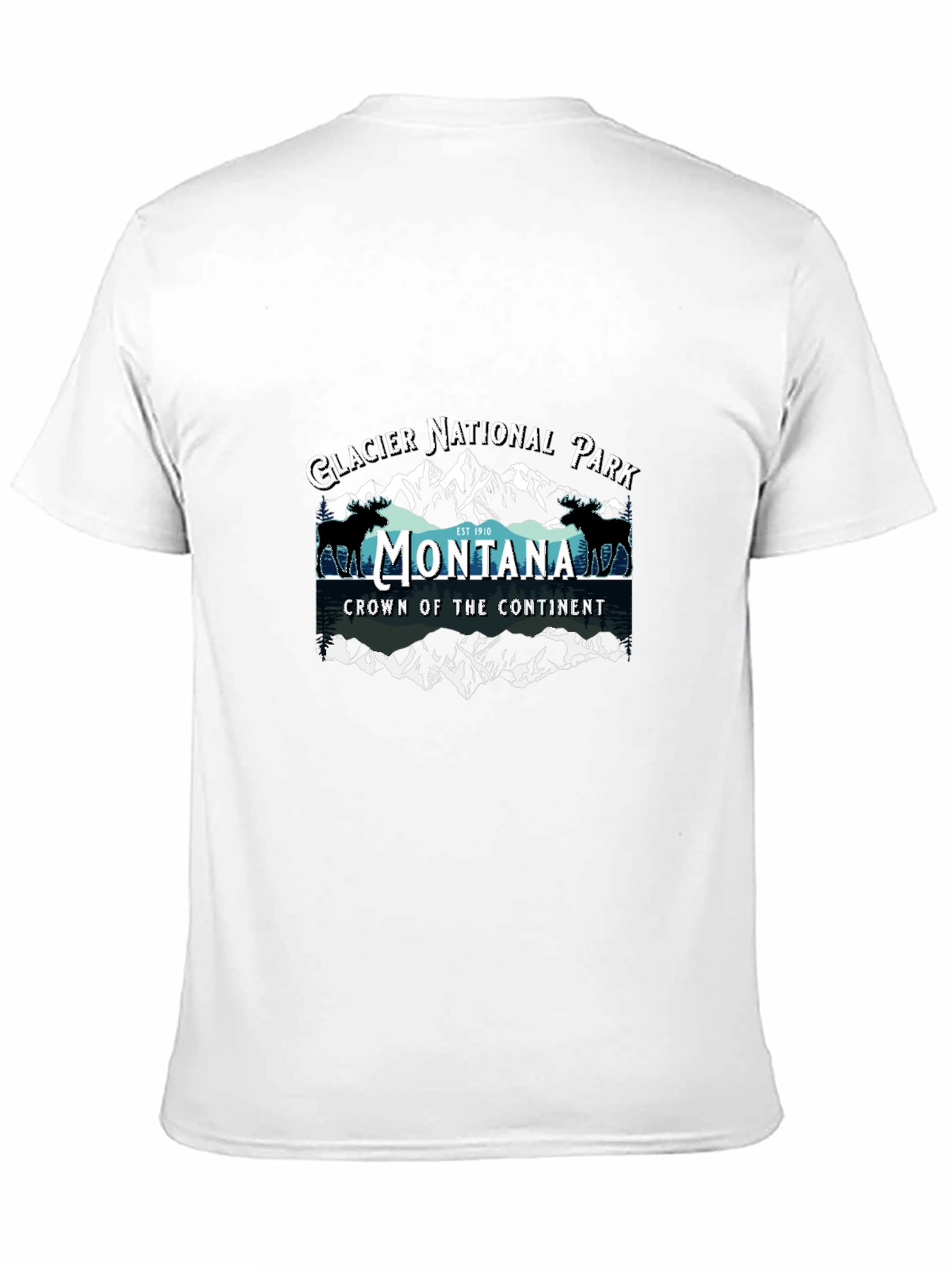 Black Glacier National Park Montana T-Shirt view 11