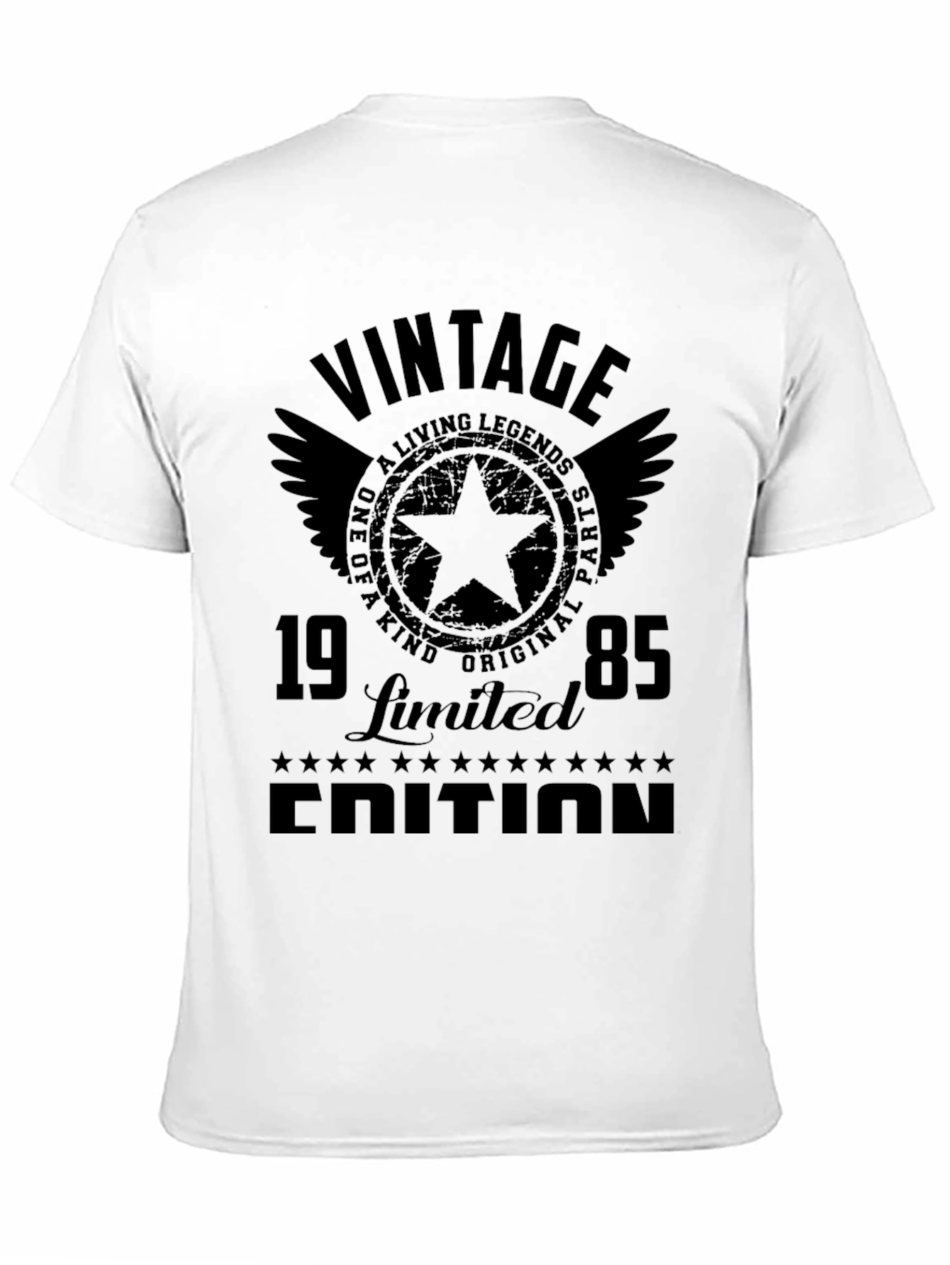 Black Vintage 1985 Limited Edition Black T-Shirt view 11