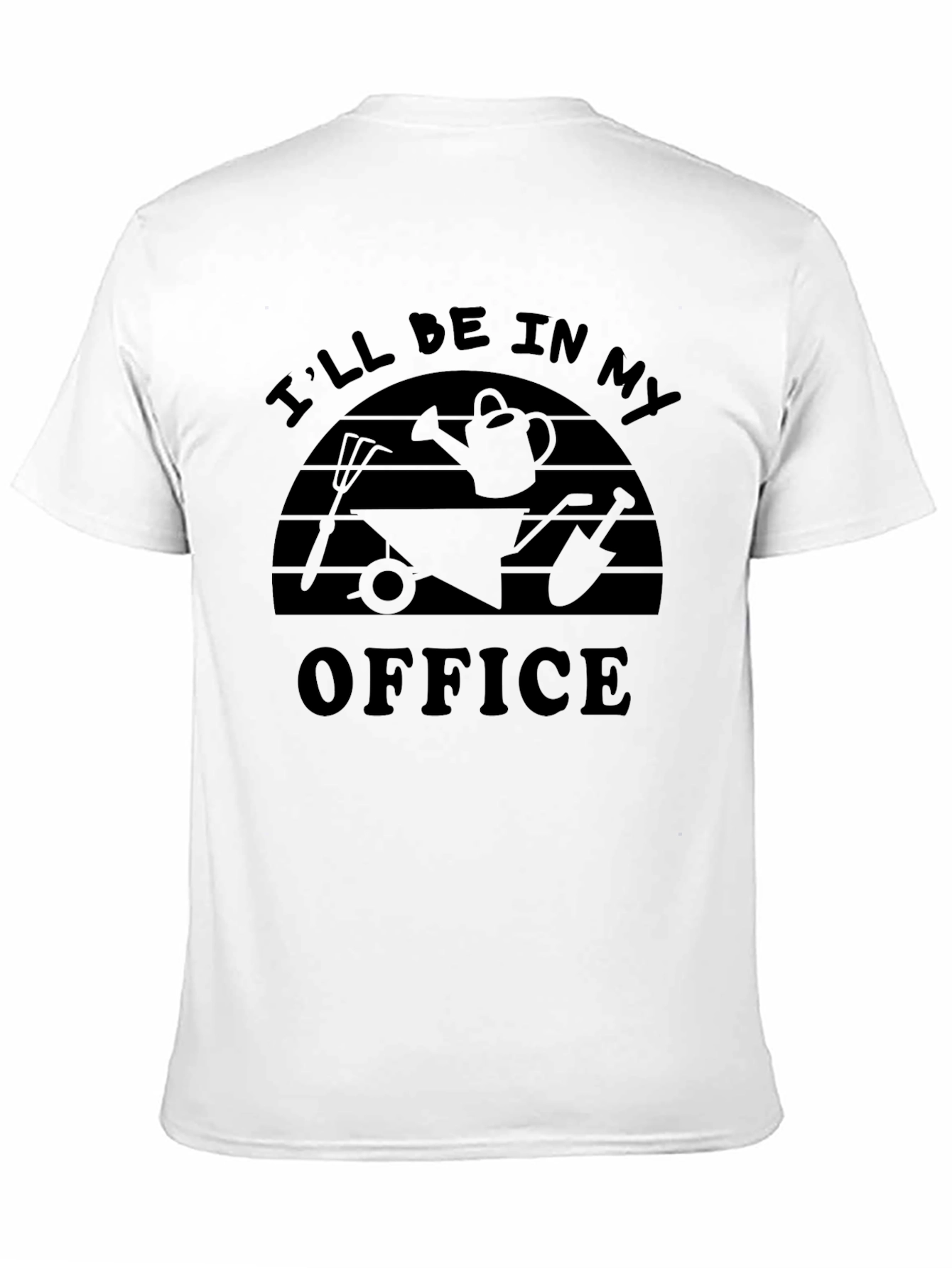 Black Gardening Office T-Shirt - Unisex view 11