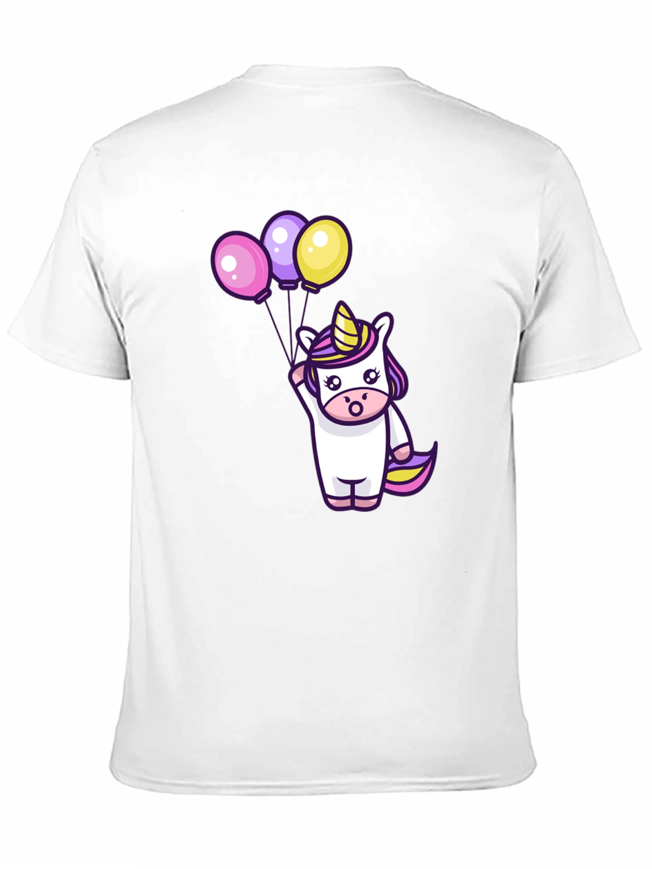 Black Unicorn Balloons Graphic Tee view 11