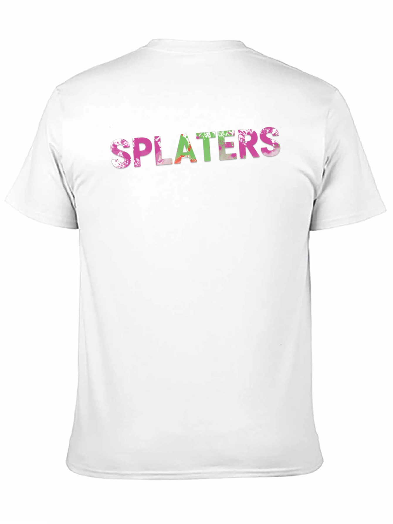 Black Splaters Graphic Print Black T-Shirt view 11