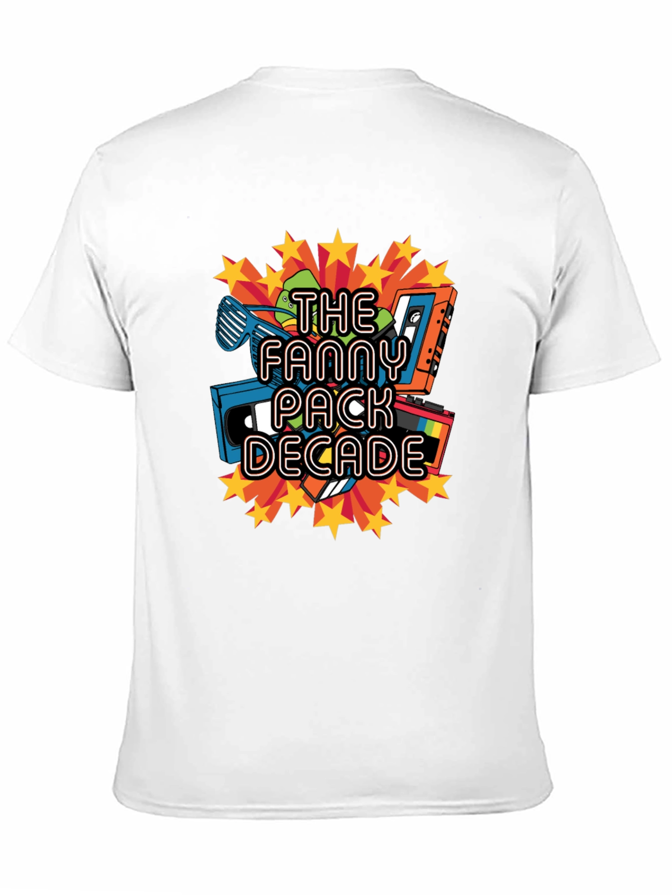 Black The Fanny Pack Decade Graphic T-Shirt view 11