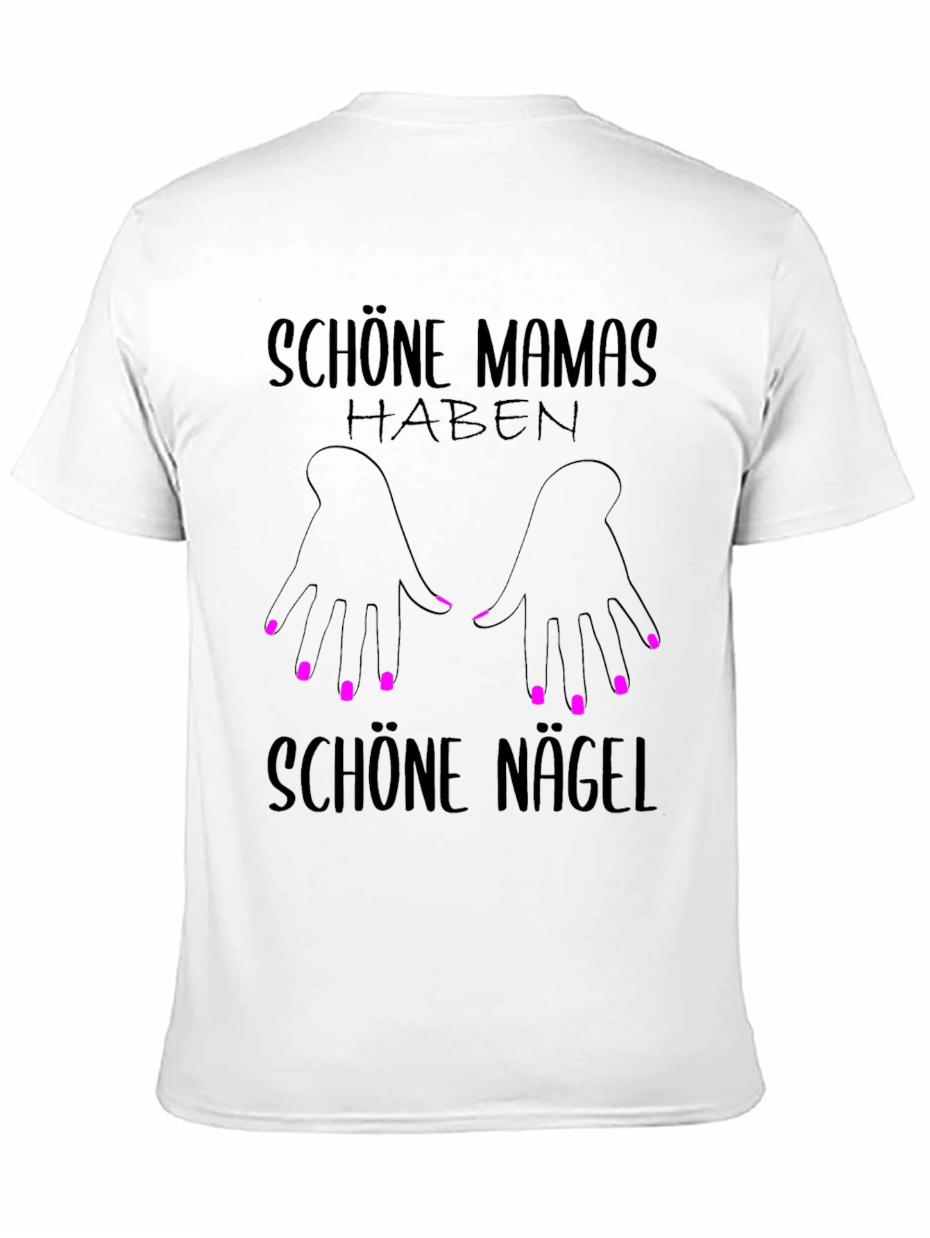 Black Schöne Mamas Haben Schöne Nägel T-Shirt view 11