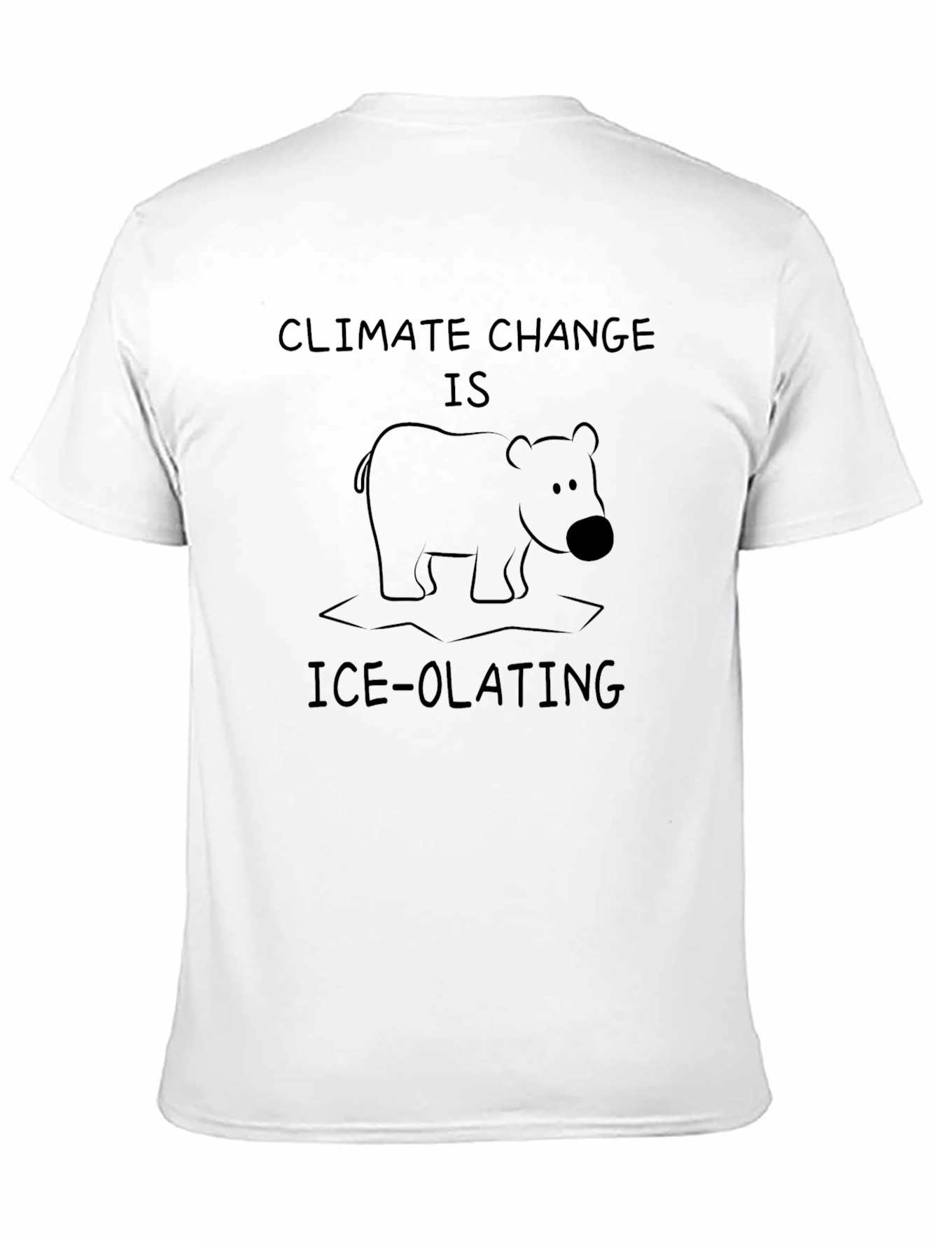 Black Climate Change Ice-olating Graphic Tee view 11