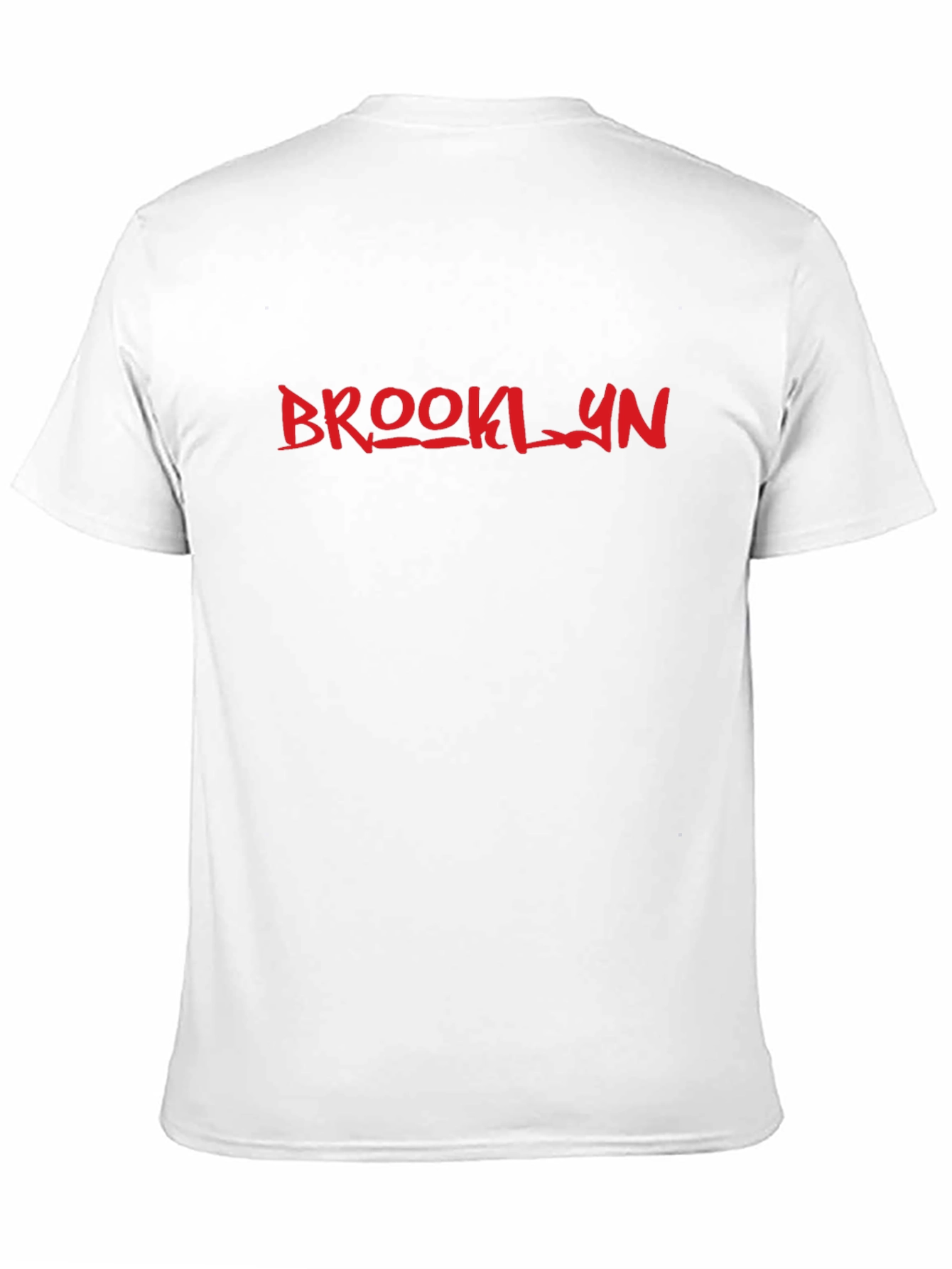 Black Brooklyn Graphic Tee - Stylish Red Print on Black Cotton Shirt view 11