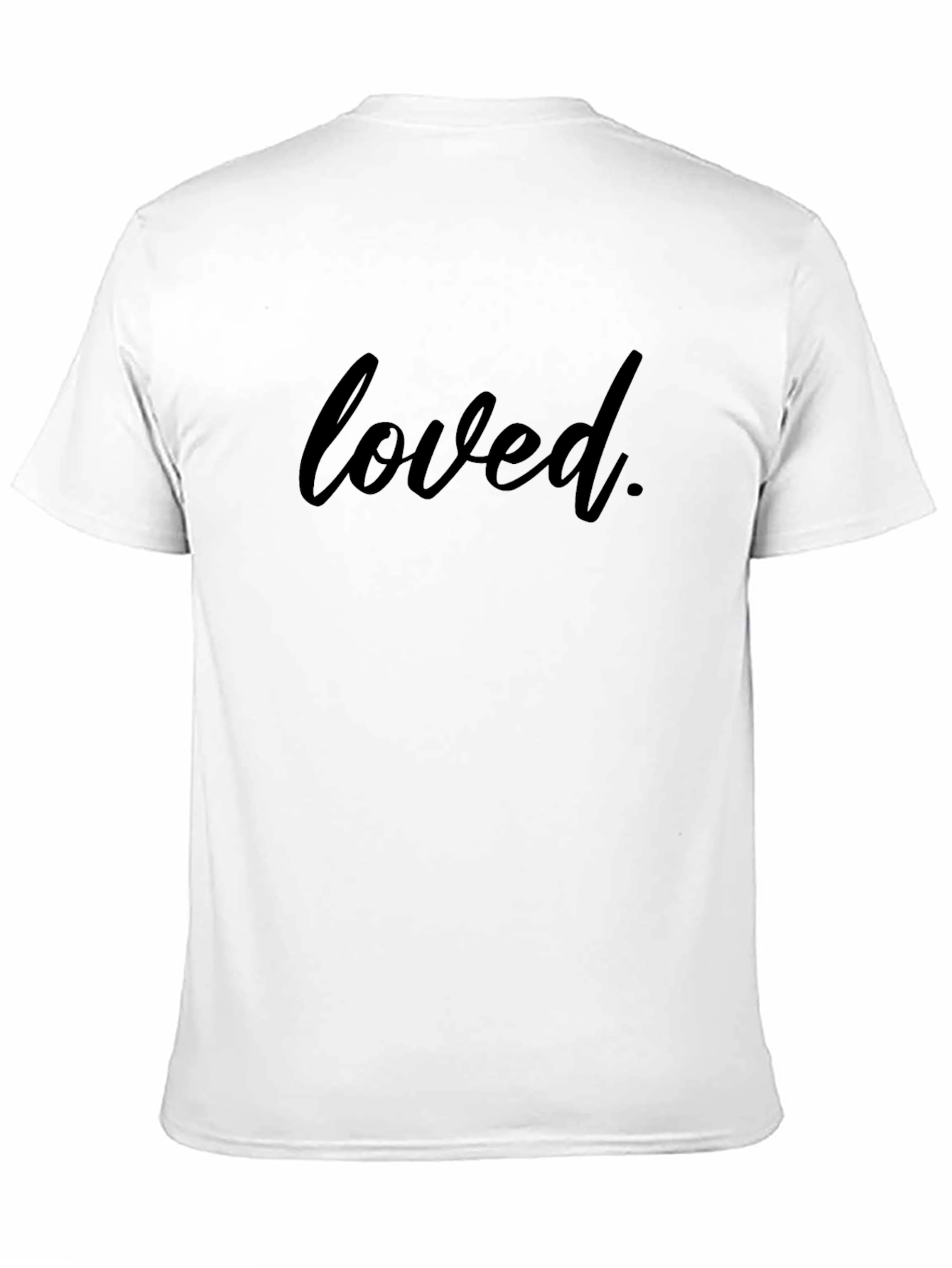 Black Loved T-Shirt - Casual Black Tee view 11