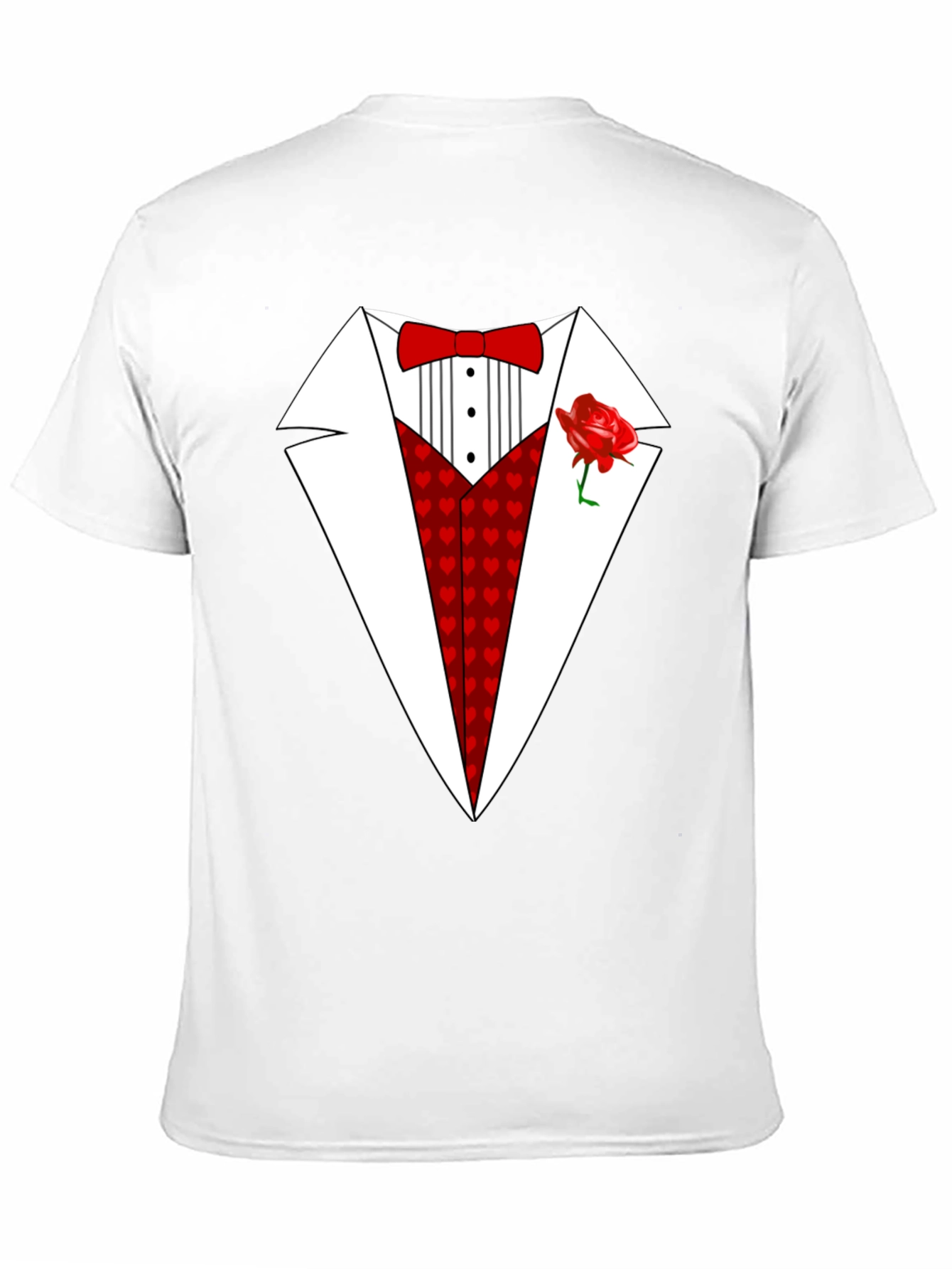 Black Heart Tuxedo T-Shirt - Valentine's Day Ready view 11