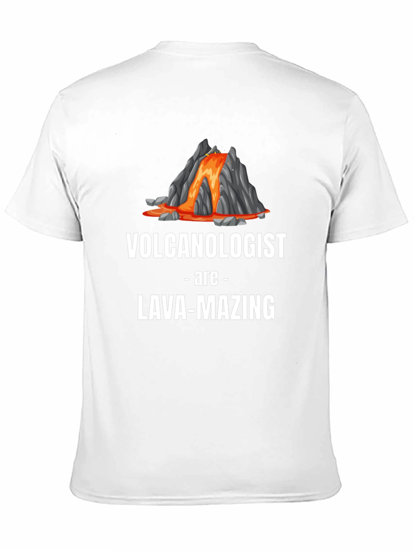 Black Volcanologist Lava-Mazing Funny Graphic T-Shirt view 11