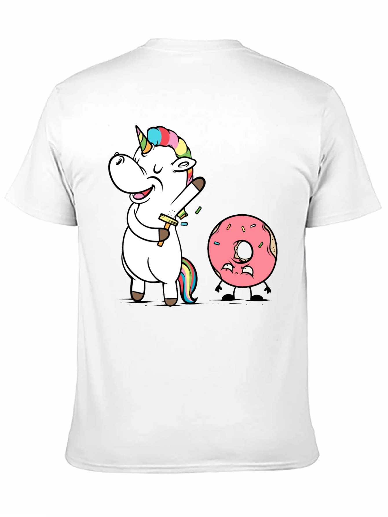 Black Unicorn Shaving Funny Graphic T-Shirt view 11