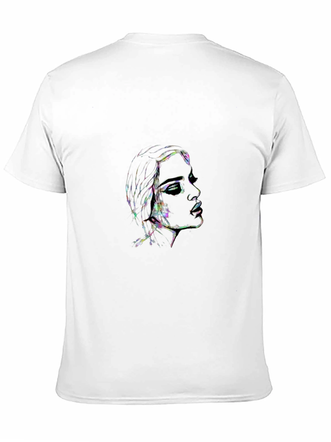Black Prismatic Woman Graphic Black T-Shirt view 11