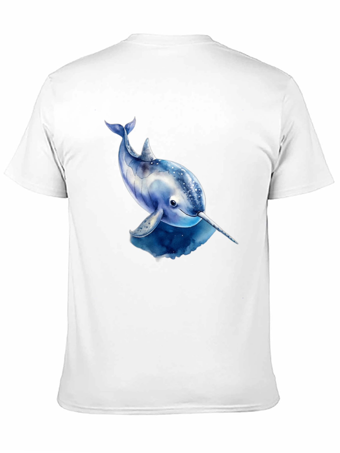 Black Narwhal Graphic Tee - Black Cotton T-Shirt view 11