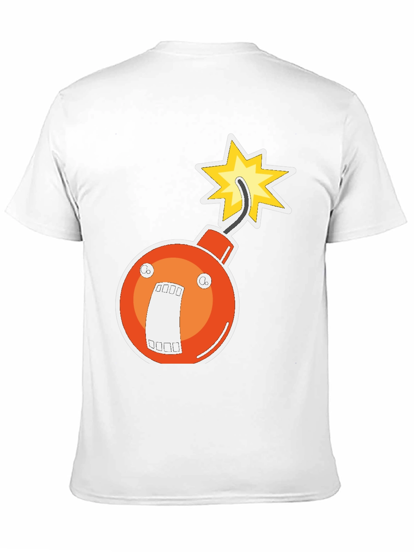 Black Funny Bomb Graphic Tee - Black Crew Neck view 11