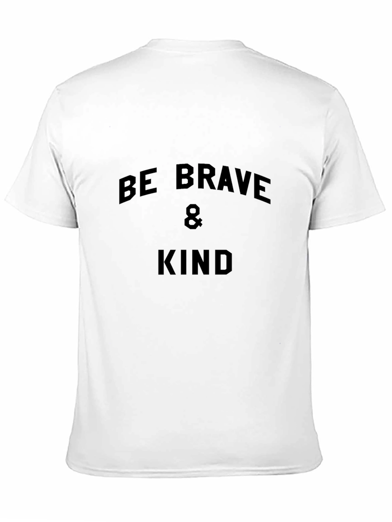 Black Be Brave & Kind Black Graphic Tee view 11