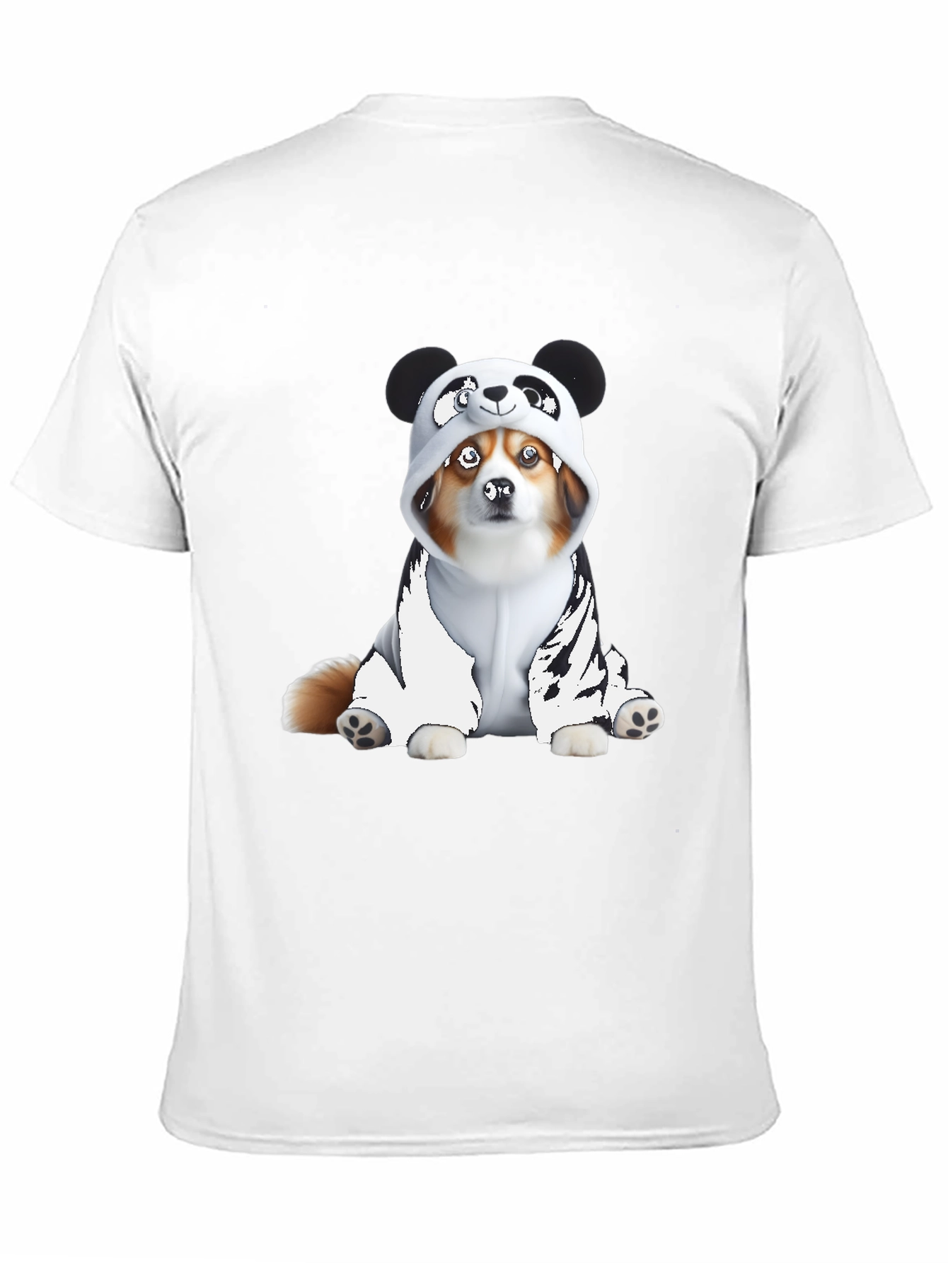 Black Panda Dog Graphic Tee view 11