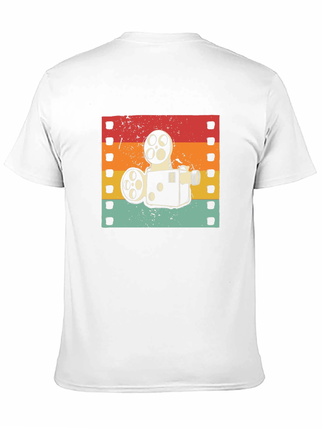 Black Retro Film Projector T-Shirt view 11