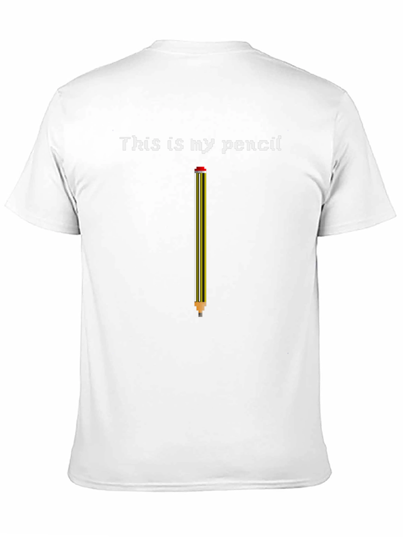 Black This Is My Pencil T-Shirt - Funny Graphic Tee view 11