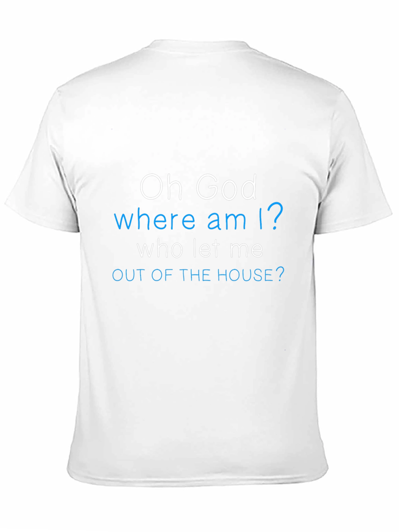 Black Funny "Oh God Where Am I?" Graphic Tee view 11