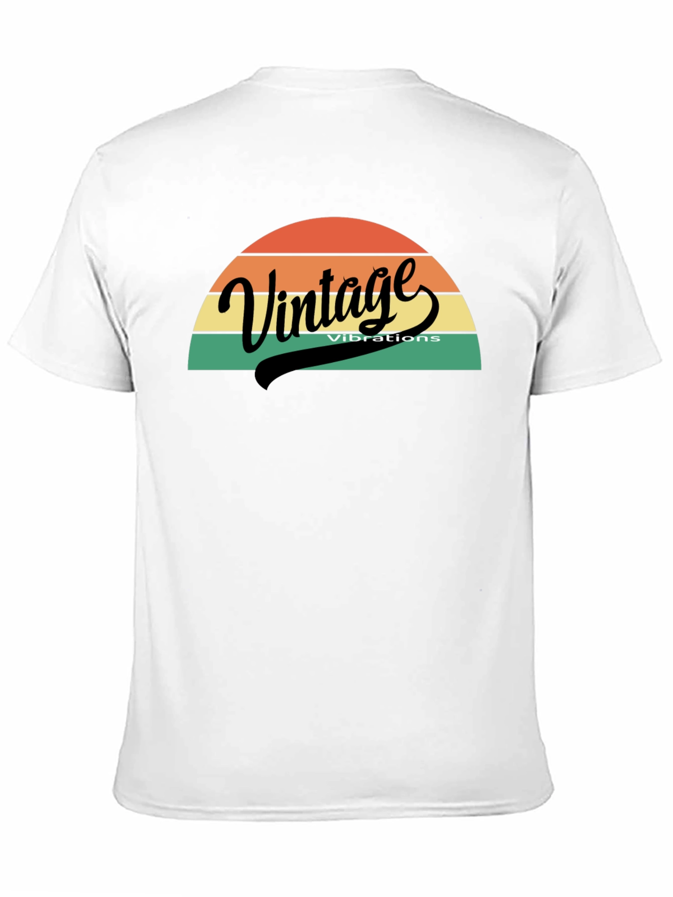 Black Vintage Vibes Graphic Tee - Retro Style view 11
