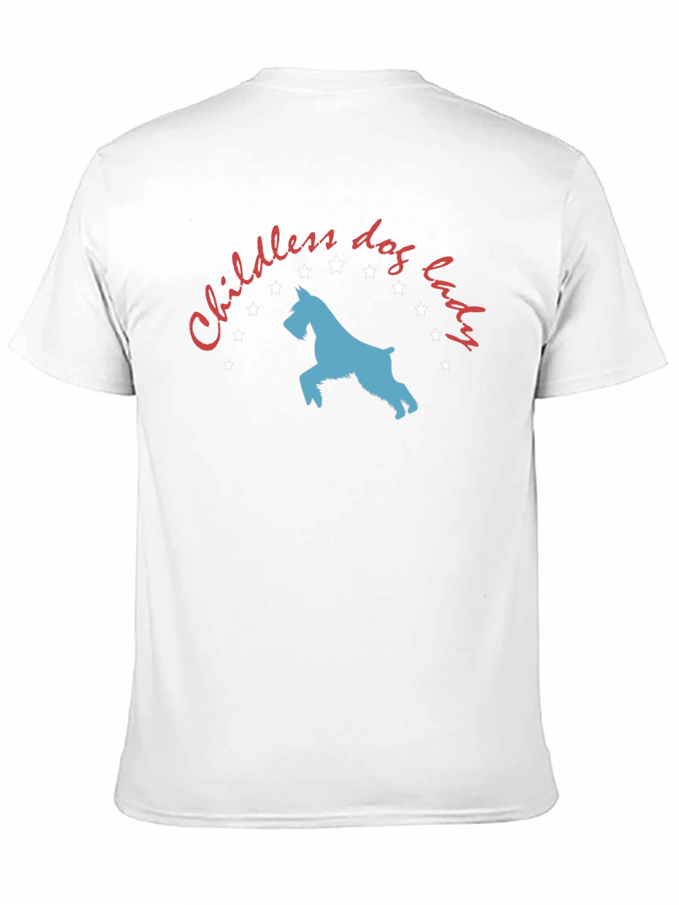 Black Childless Dog Lady T-Shirt - Novelty Graphic Tee view 11