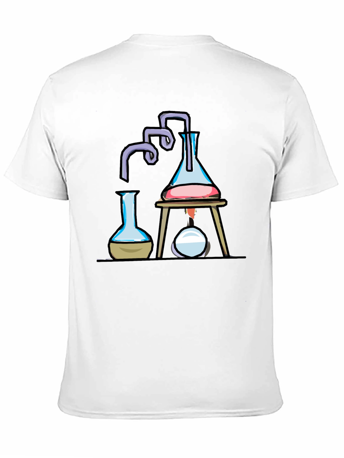 Black Science Beaker T-Shirt | Chemistry Lab Design view 11