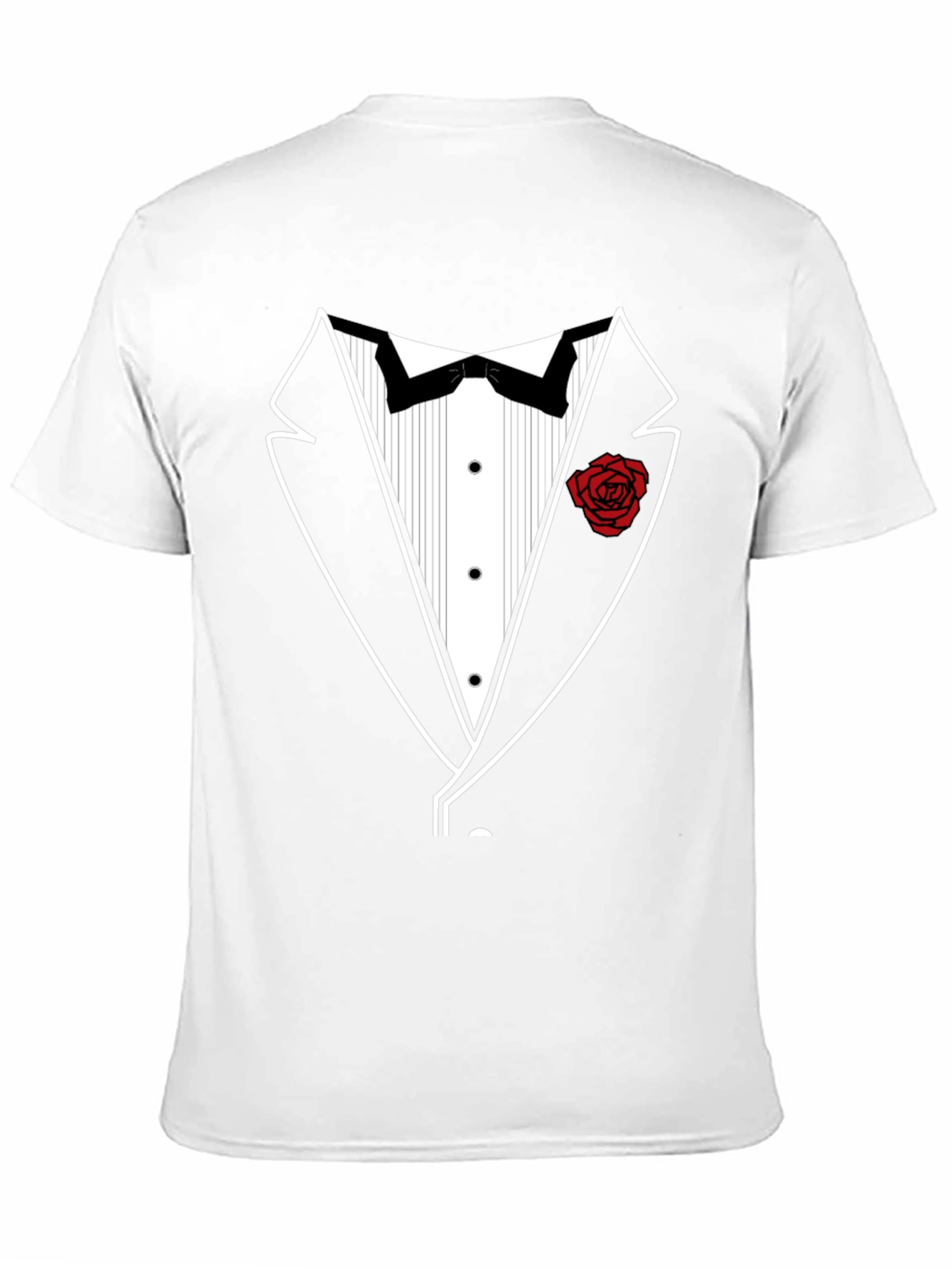 Black Tuxedo T-Shirt - Stylish Formal Wear Alternative view 11