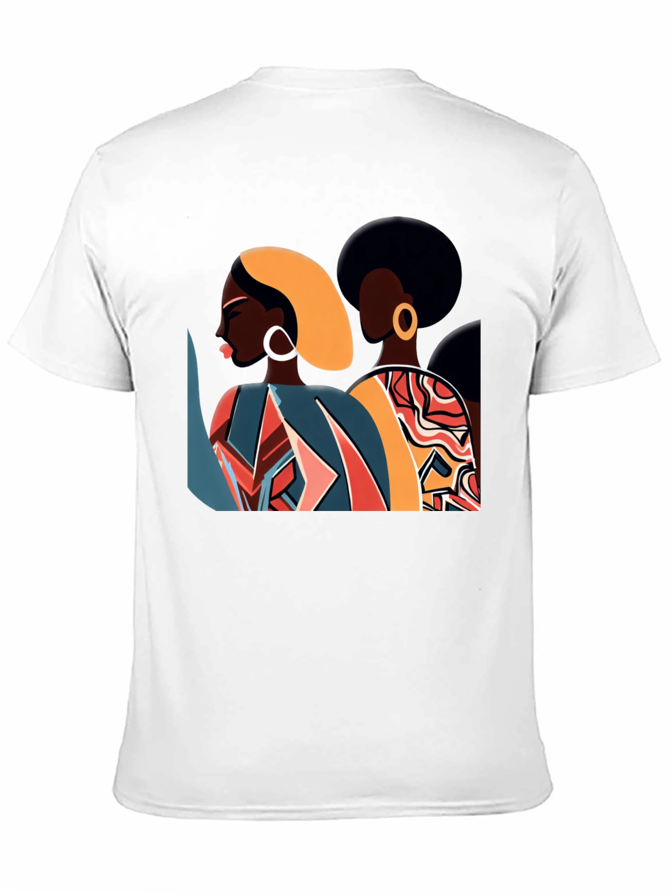 Black Retro Afro Women Graphic Tee - Stylish Black T-Shirt view 11