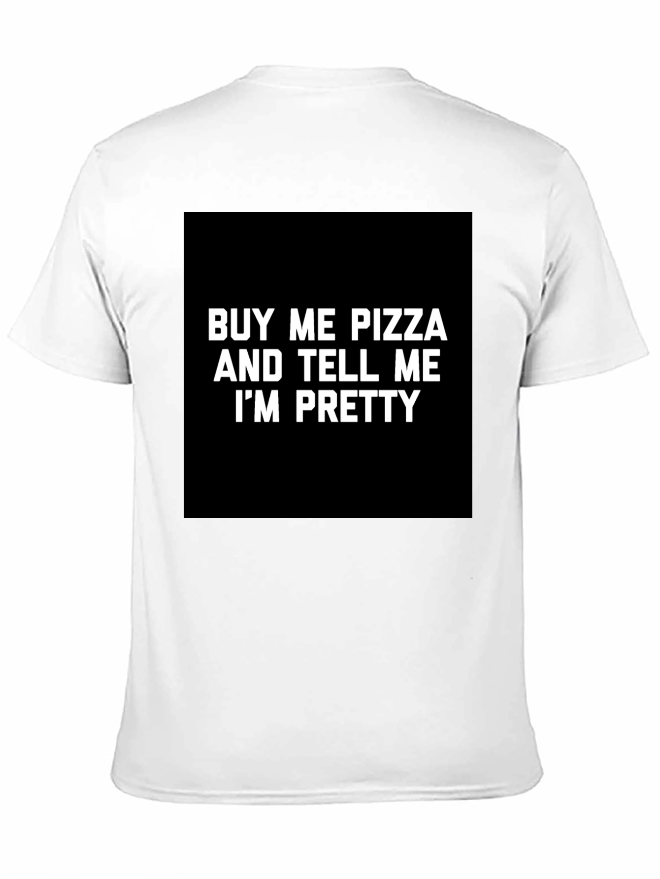 Black Funny Pizza & Compliment Graphic T-Shirt view 11