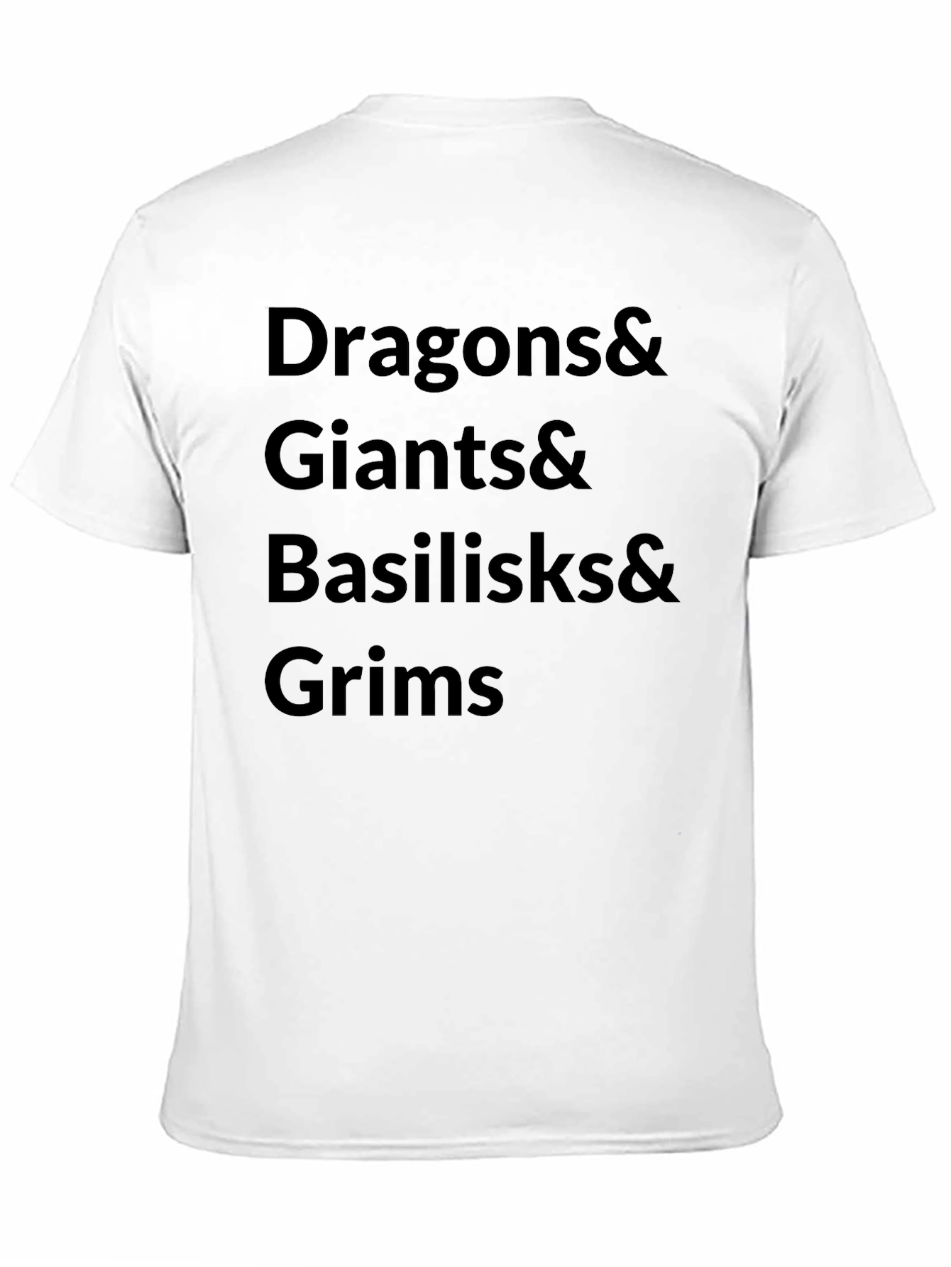 Black Dragons & Giants T-Shirt - Fantasy Creature Tee view 11
