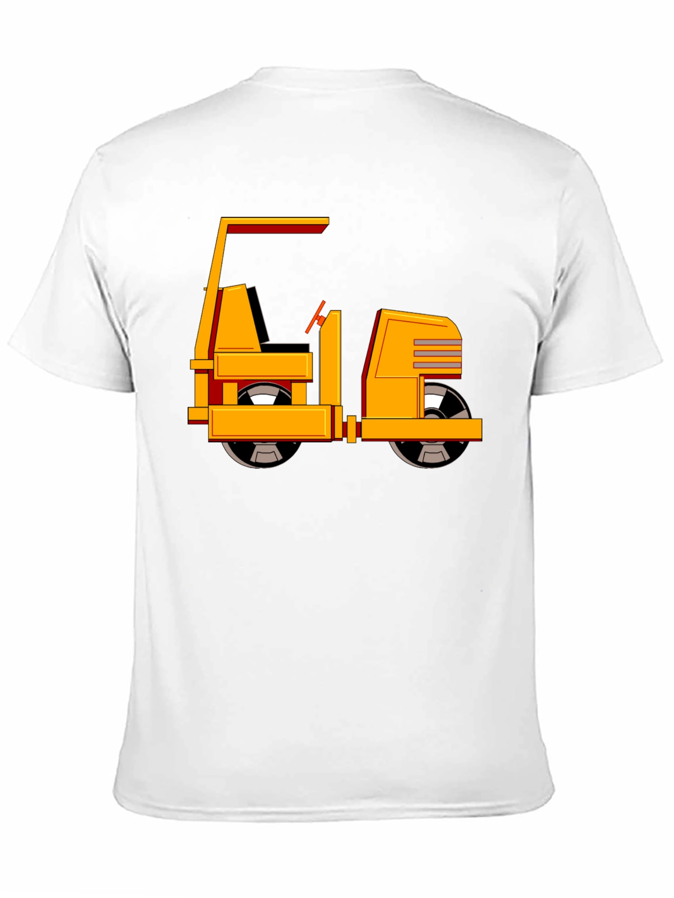 Black Road Roller Graphic Tee - Black Cotton T-Shirt view 11