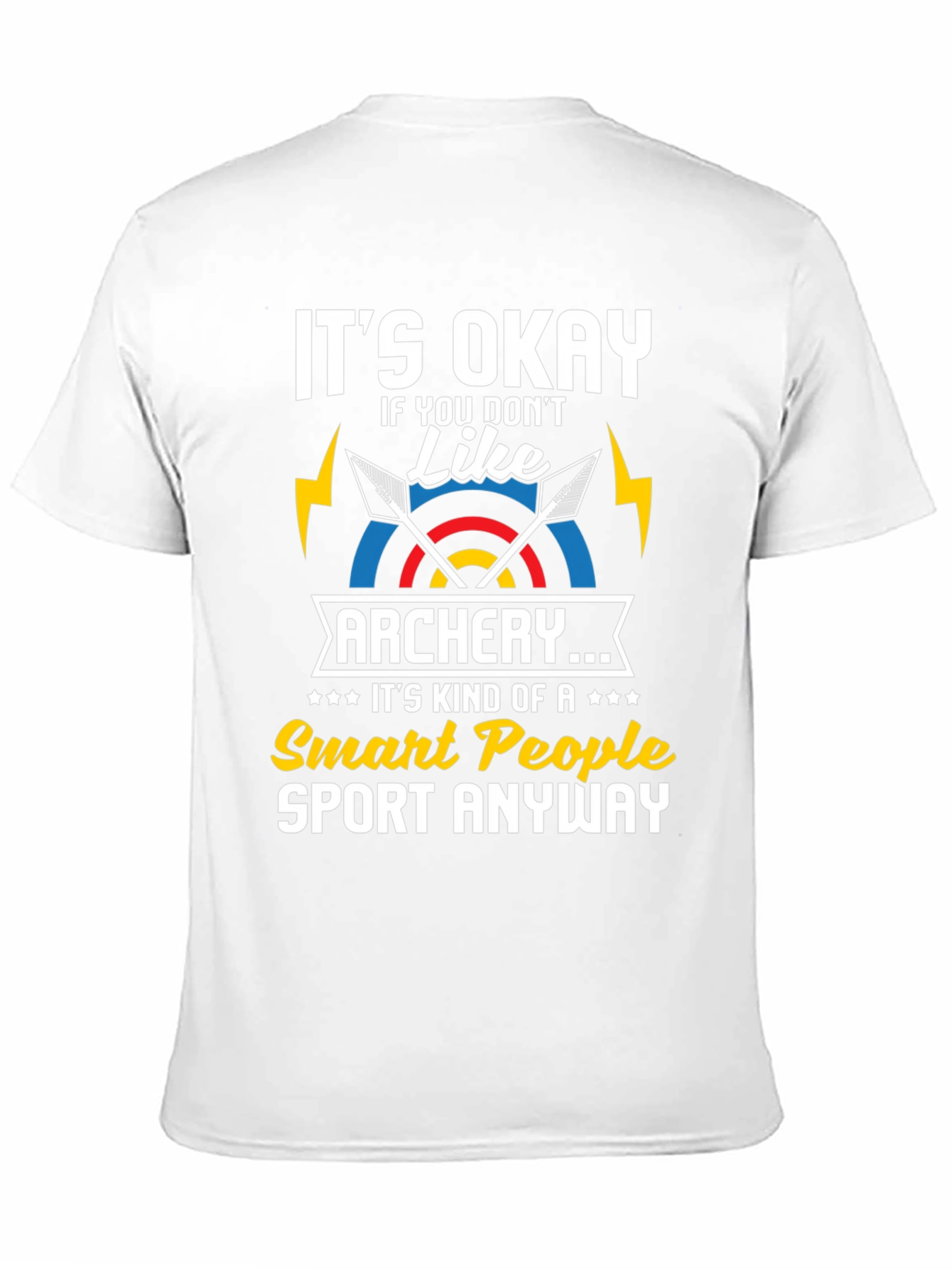Black Archery Smart People T-Shirt view 11