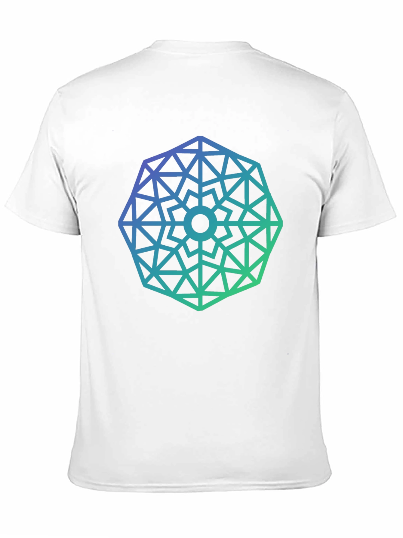 Black Geometric Gradient Tee - Modern Style view 11