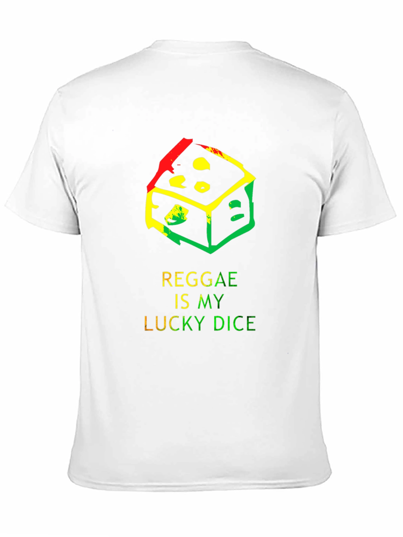 Black Reggae Lucky Dice T-Shirt - Black view 11