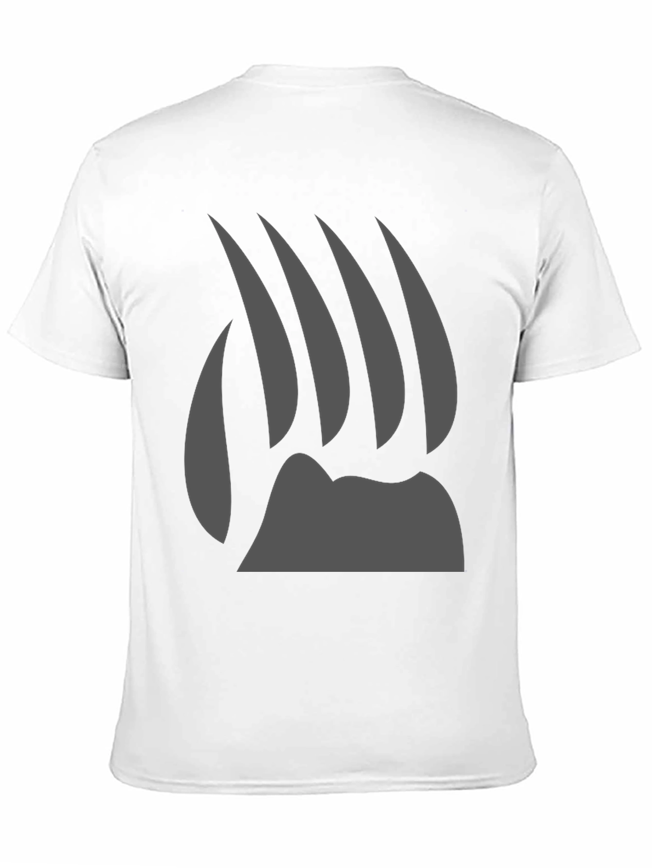 Black Bear Claw Graphic Tee - Black Cotton T-Shirt view 11