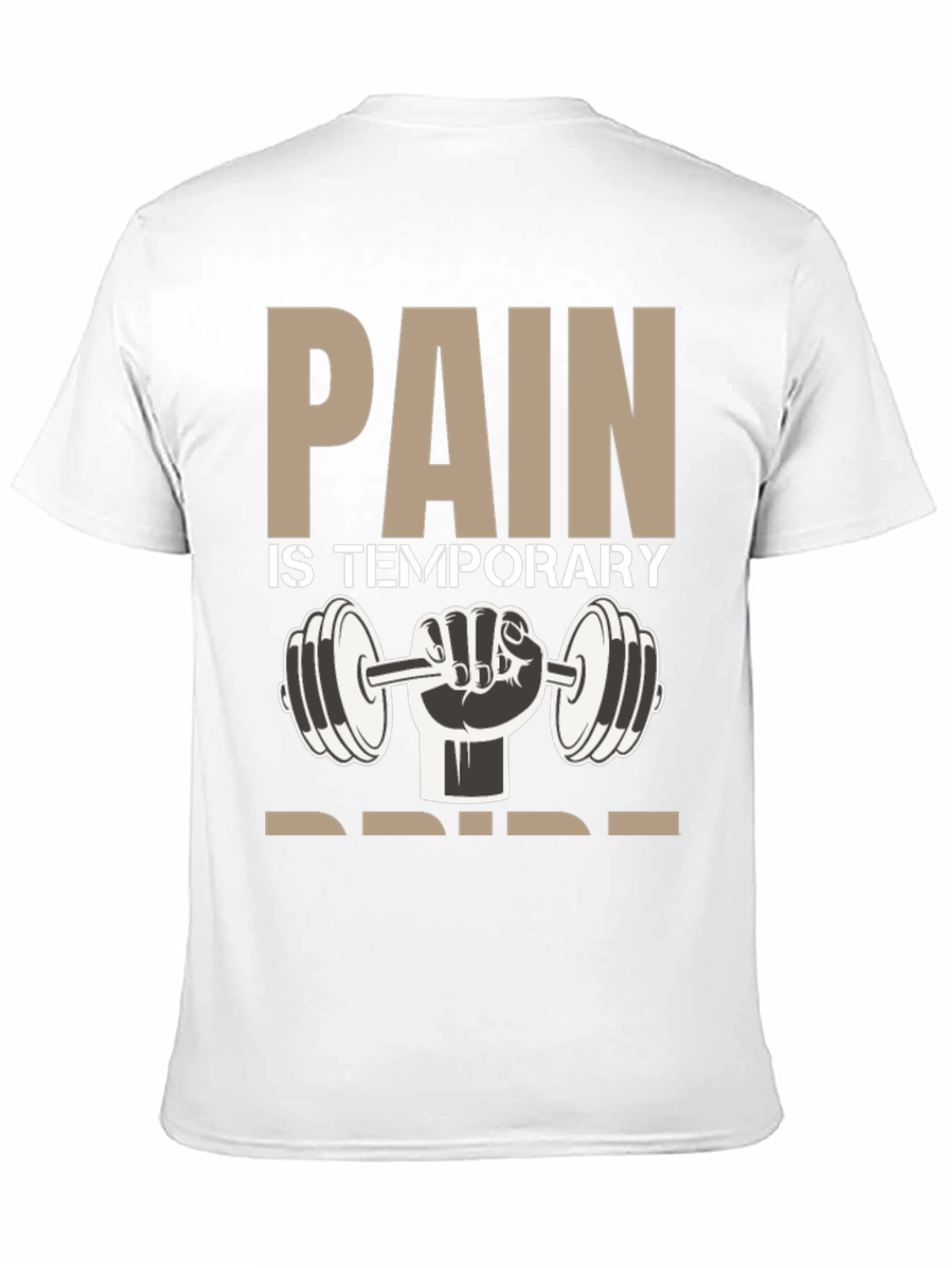 Black Pain is Temporary Pride T-Shirt Gym Workout Motivation view 11