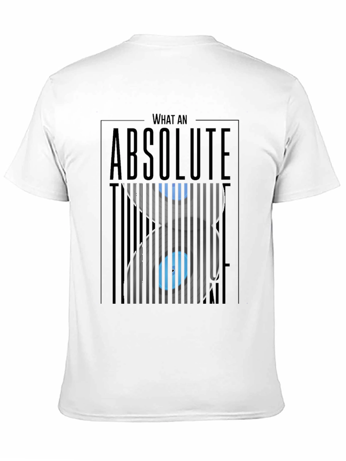 Black Absolute Unit T-Shirt - Optical Illusion Design view 11