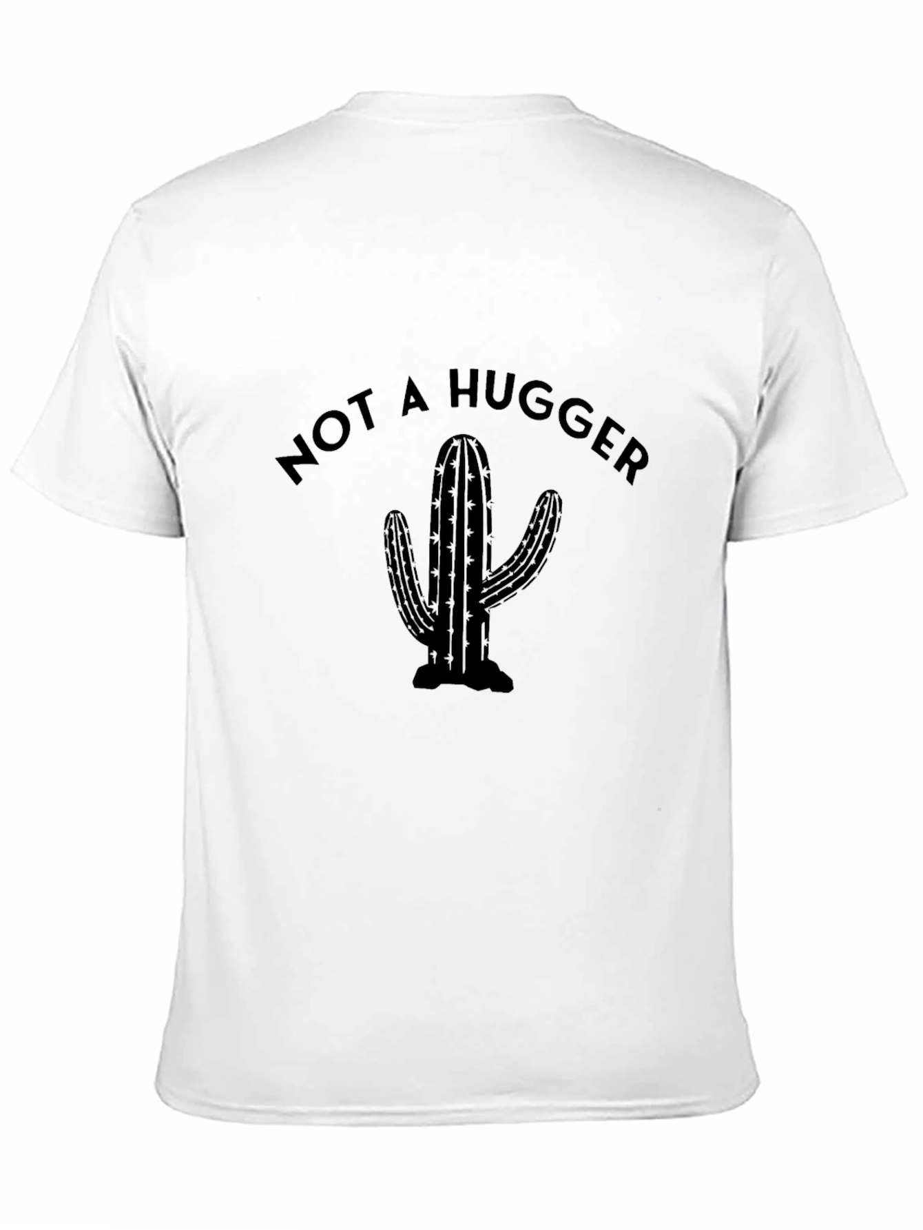 Black Not A Hugger Cactus Graphic Tee - Black view 11