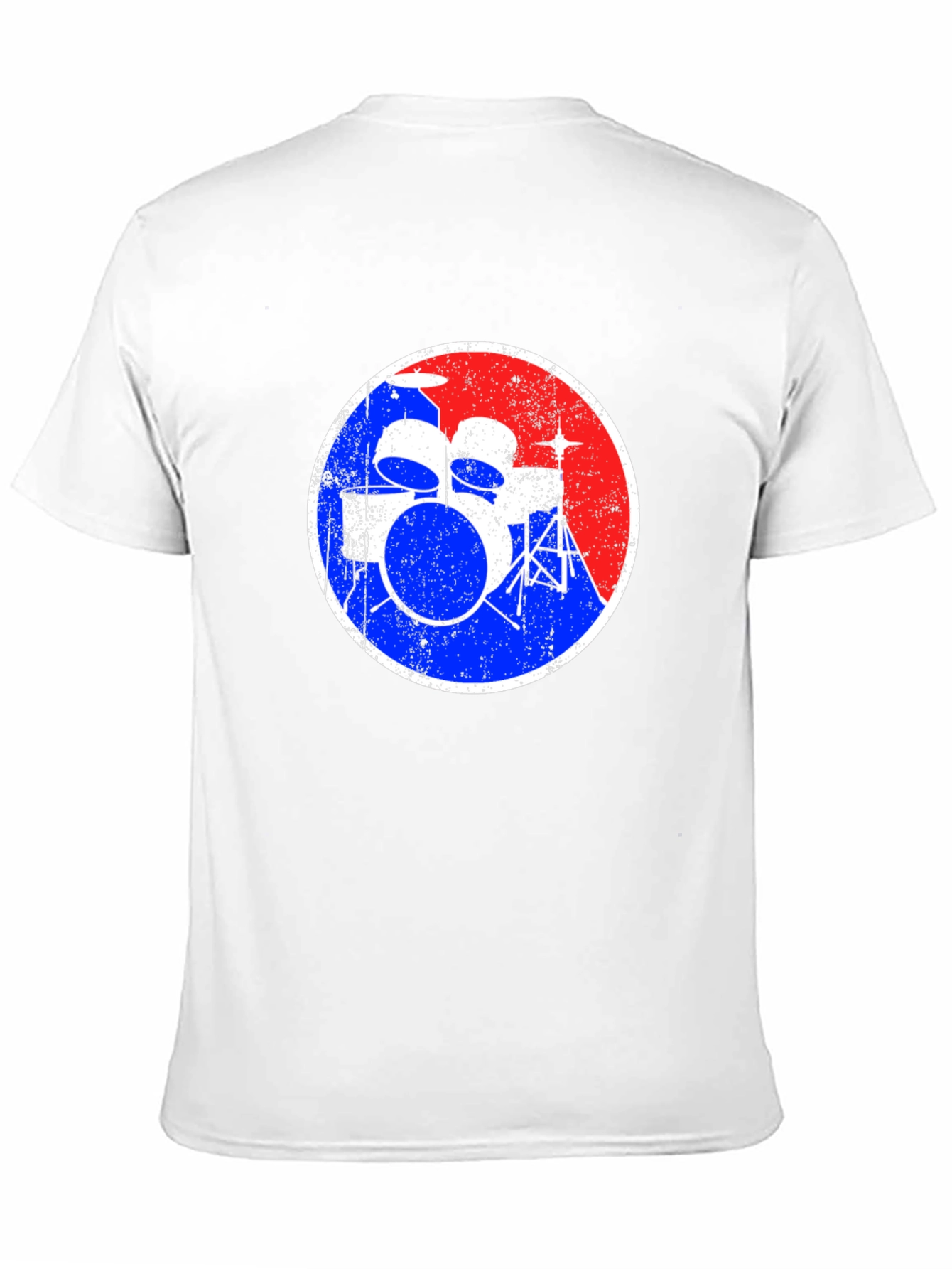 Black Retro Drums Graphic Tee - Musician's Gift view 11