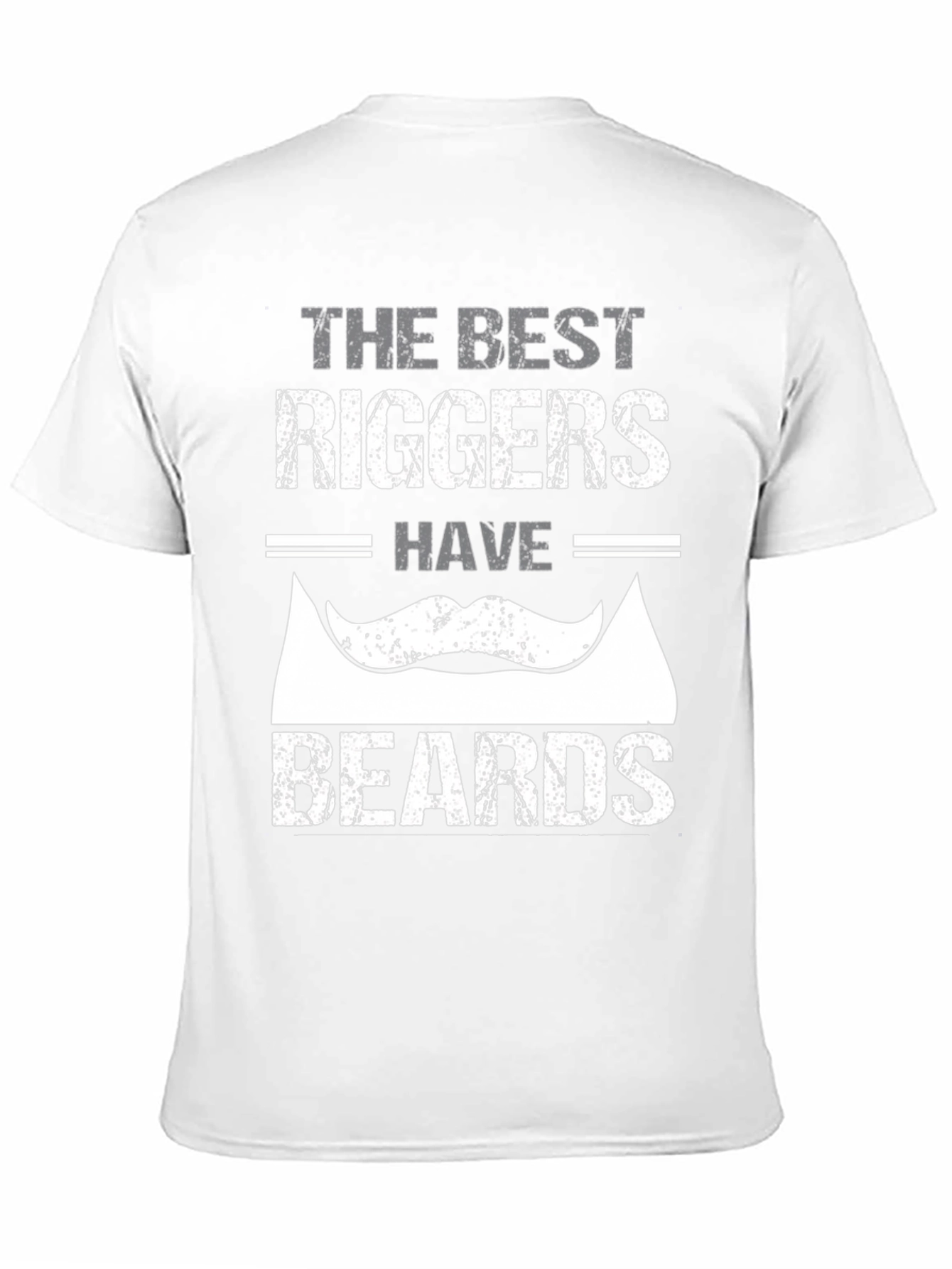 Black Best Riggers Have Beards Graphic T-Shirt view 11