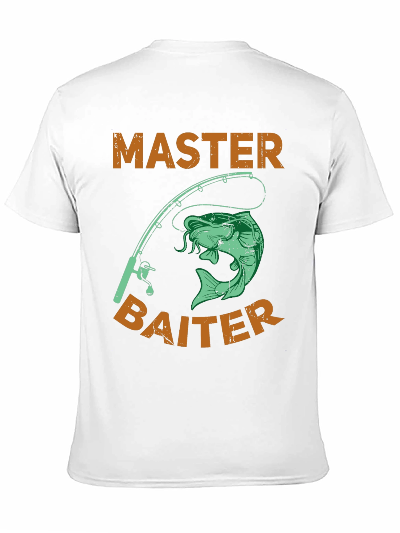 Black Master Baiter Fishing T-Shirt - Novelty Humor Tee view 11