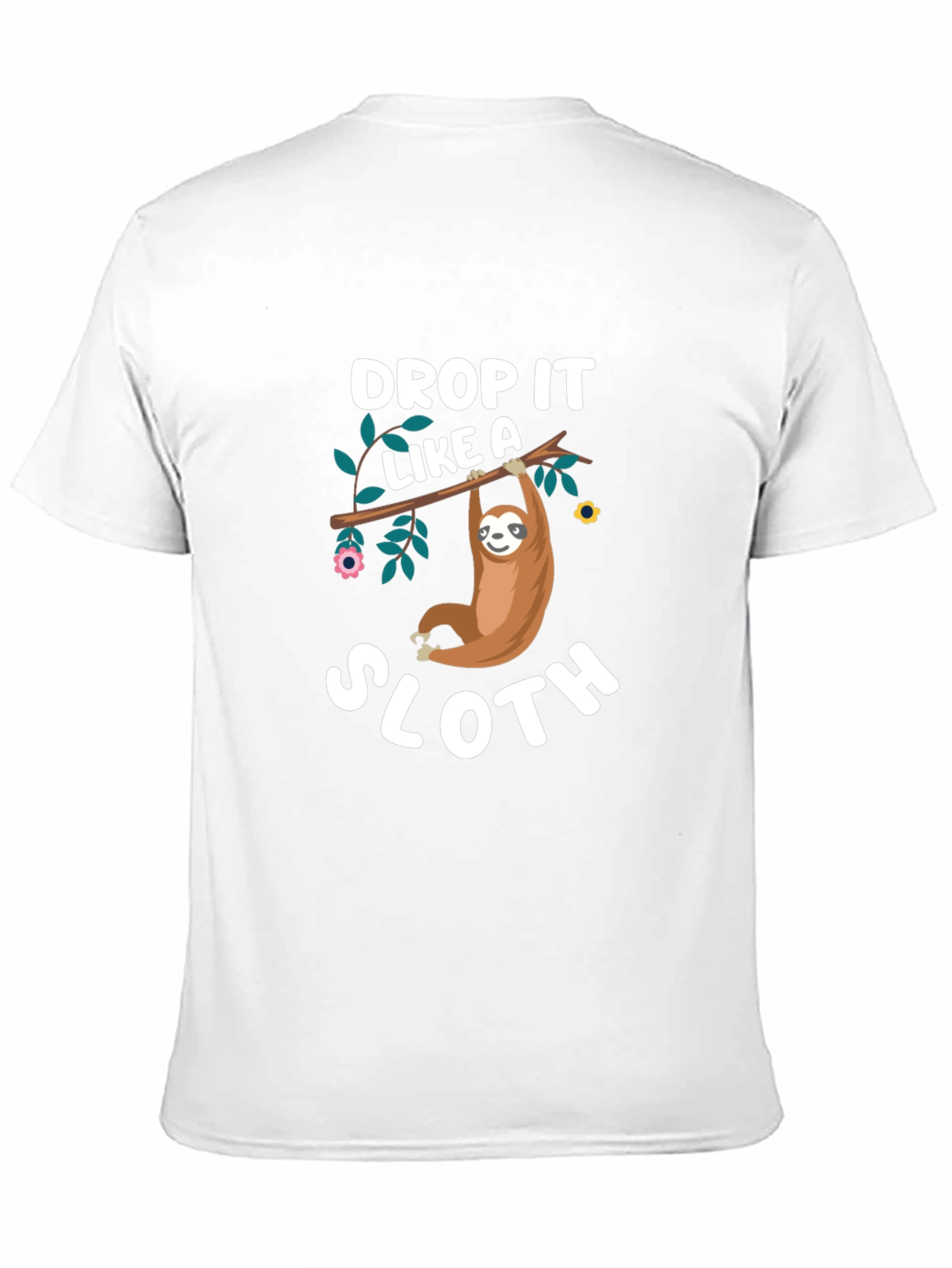 Black Drop It Like A Sloth T-Shirt - Funny Animal Tee view 11