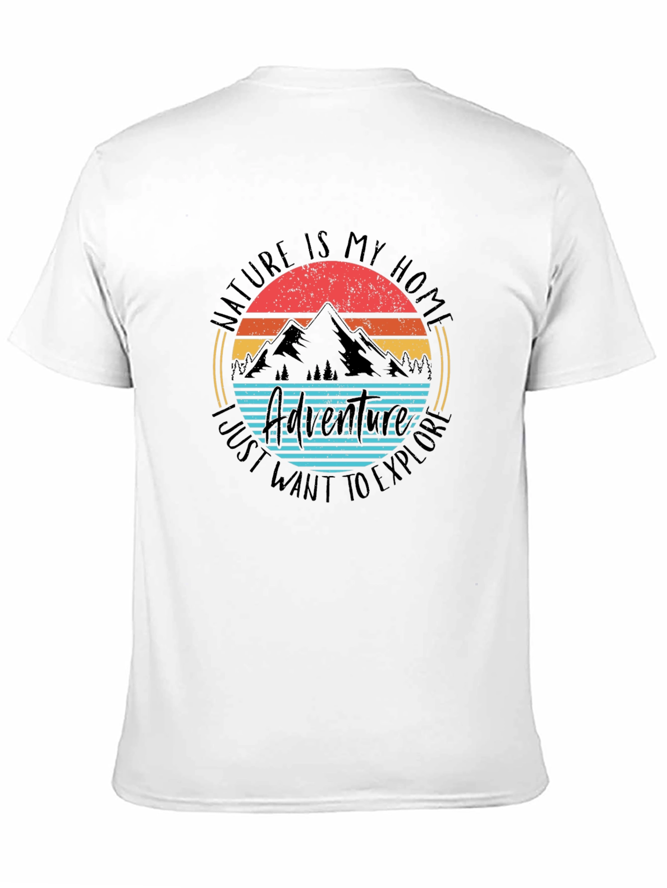 Black Nature Adventure T-Shirt: Explore Your Home view 11