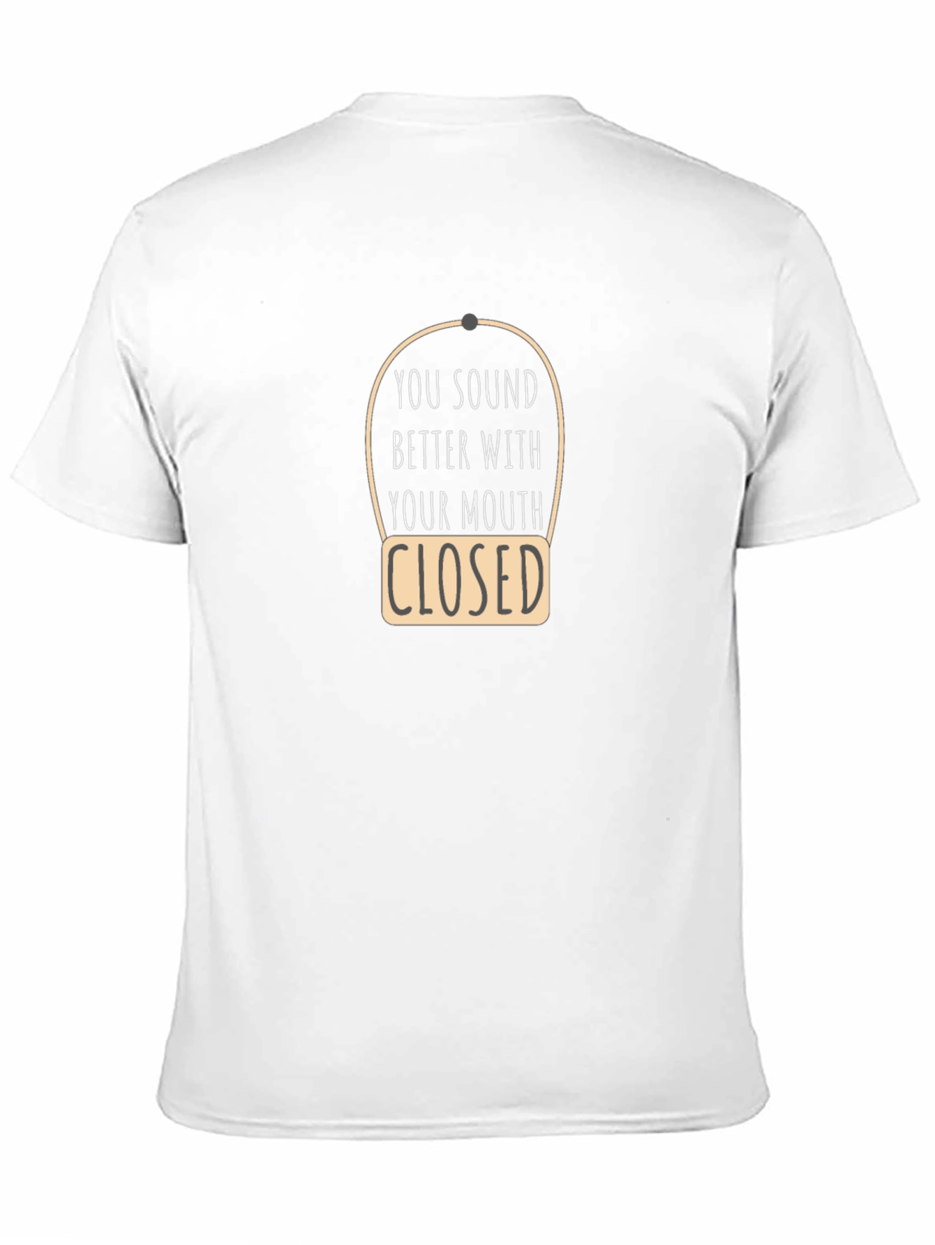 Black Sarcastic 'Closed Mouth' Graphic Tee view 11