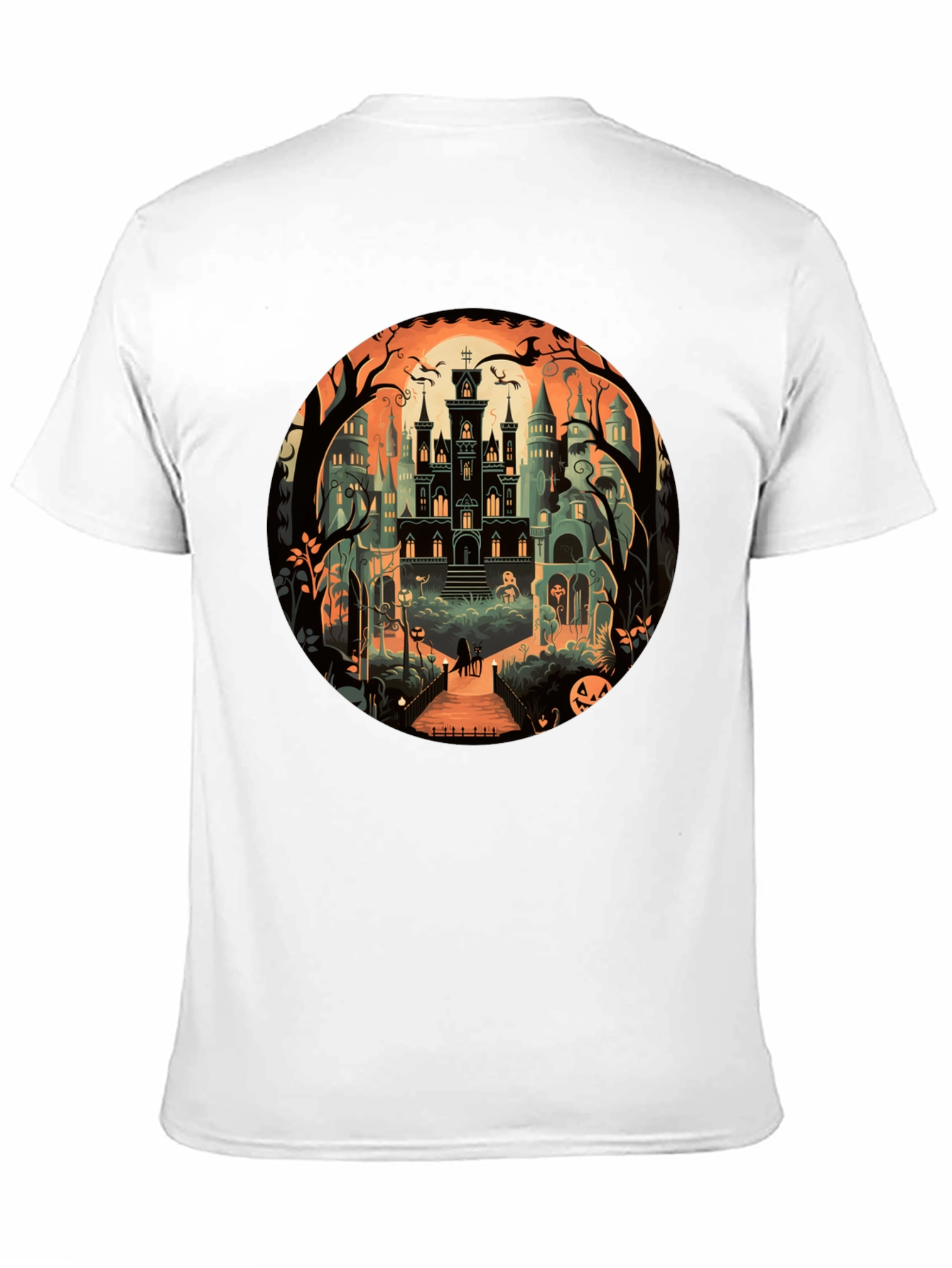 Black Haunted Mansion Graphic T-Shirt view 11