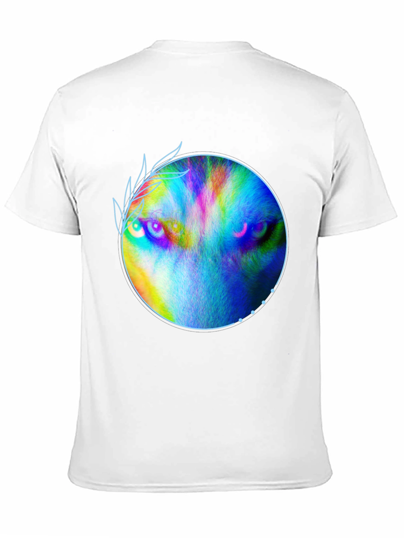 Black Wolf Eyes T-Shirt - Artistic Graphic Tee view 11