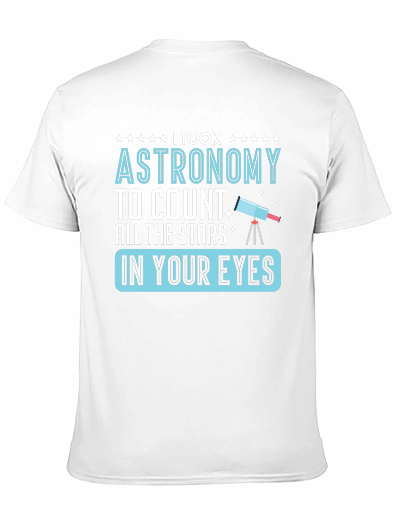 Black Astronomy Stars Graphic T-Shirt, Funny Space Tee view 11