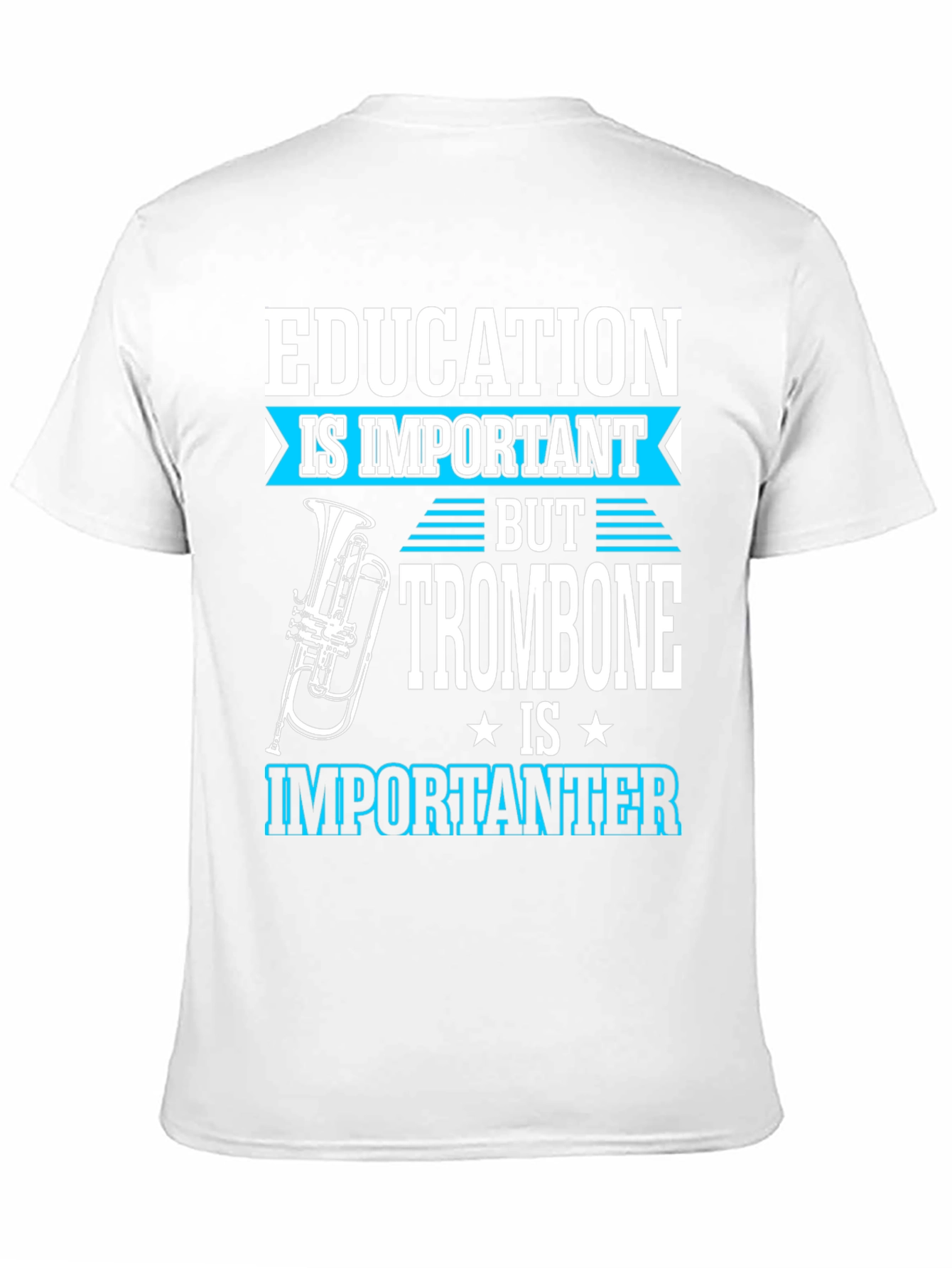 Black Education is Important But Trombone T-Shirt view 11