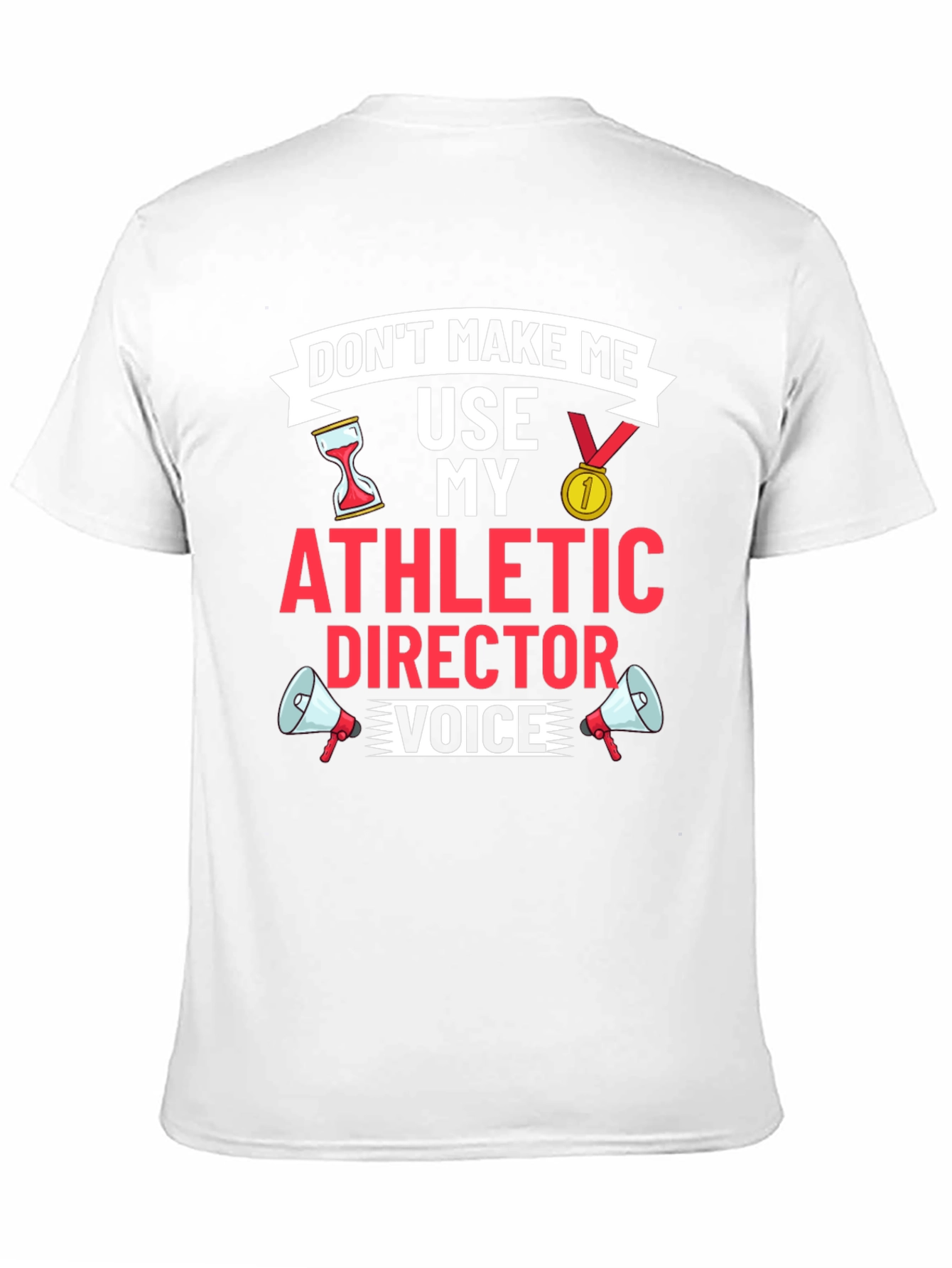 Black Athletic Director Funny Graphic T-Shirt view 11