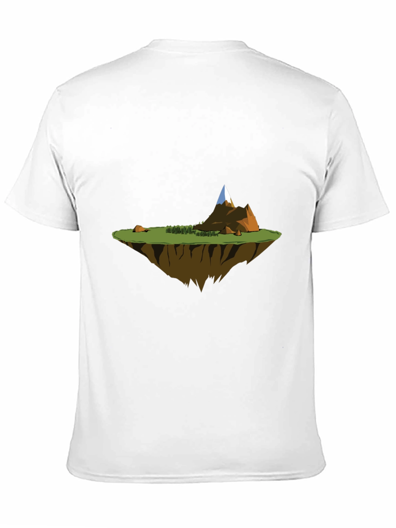 Black Floating Island Graphic Tee - Black Casual T-Shirt view 11